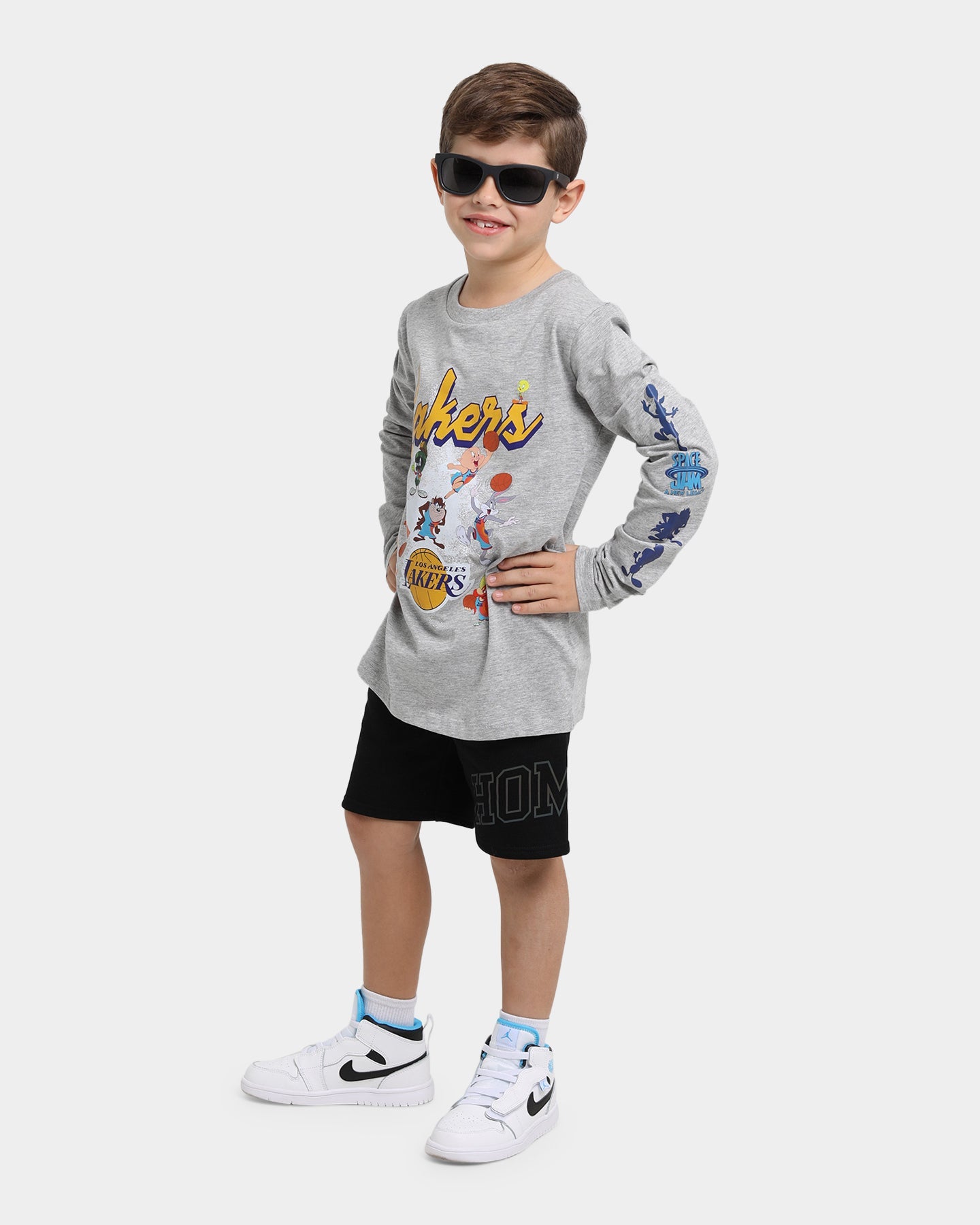 NBA Kid's Los Angeles Lakers All In Long Sleeve T-Shirt Grey