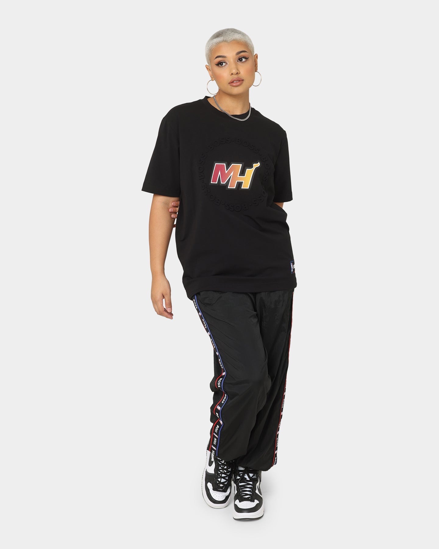 Hugo Boss Hugo Boss X NBA Basic Miami Heat Short Sleeve T-Shirt Black Style001