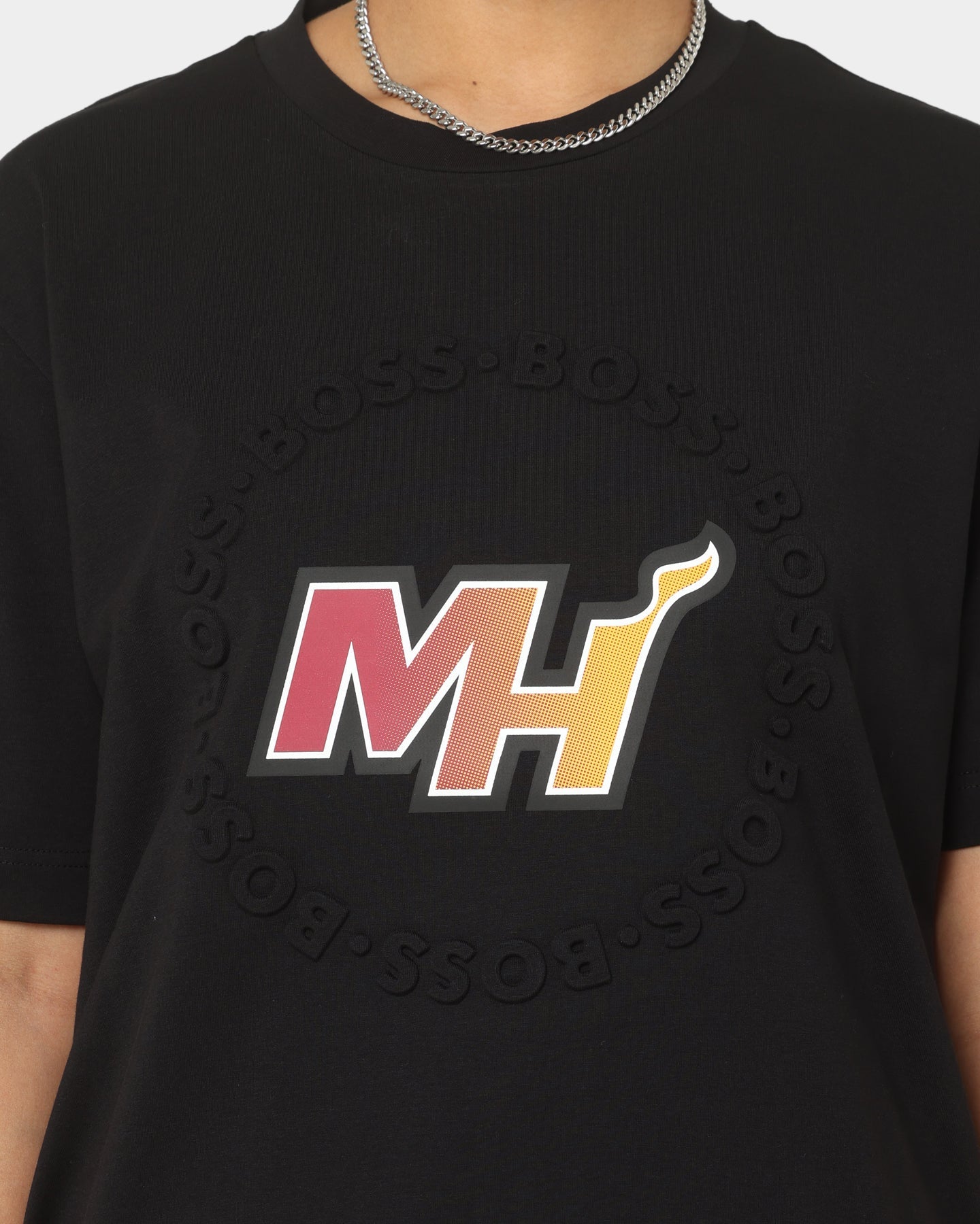 Hugo Boss Hugo Boss X NBA Basic Miami Heat Short Sleeve T-Shirt Black Style001