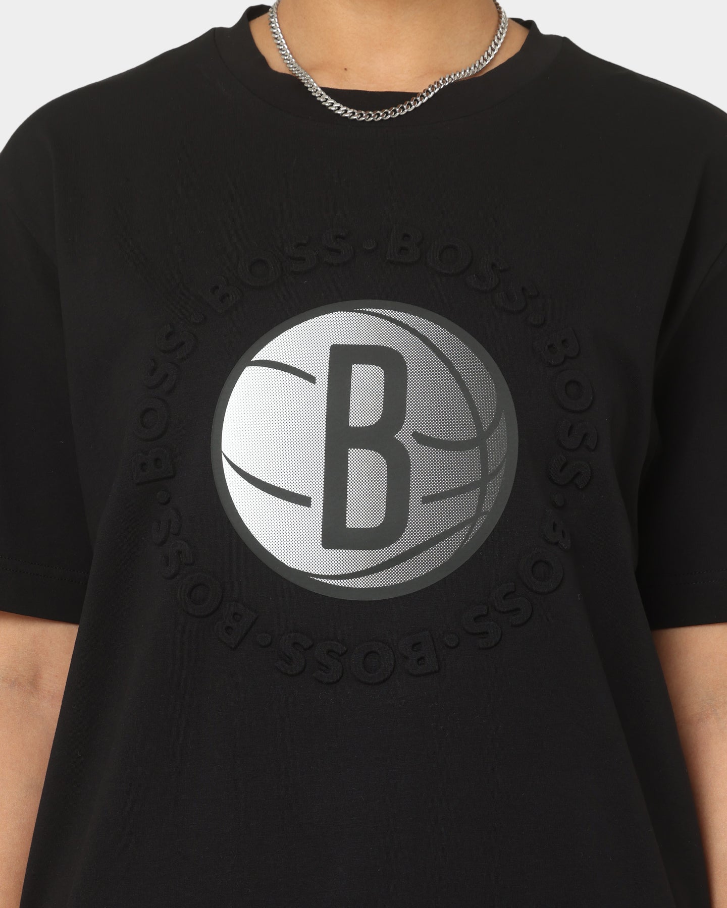 Hugo Boss Hugo Boss X NBA Basic Brooklyn Nets Short Sleeve T-Shirt Black Style001