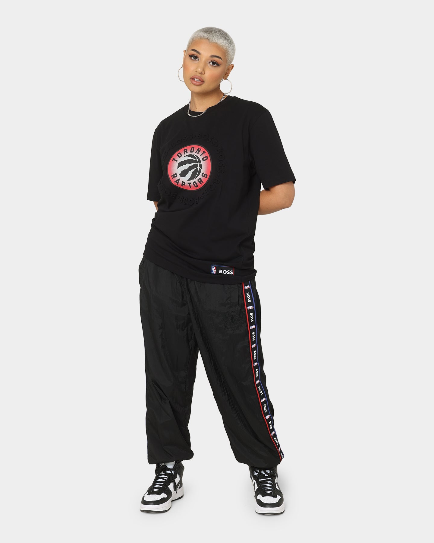 Hugo Boss Hugo Boss X NBA Basic Toronto Raptors Short Sleeve T-Shirt Black Style001