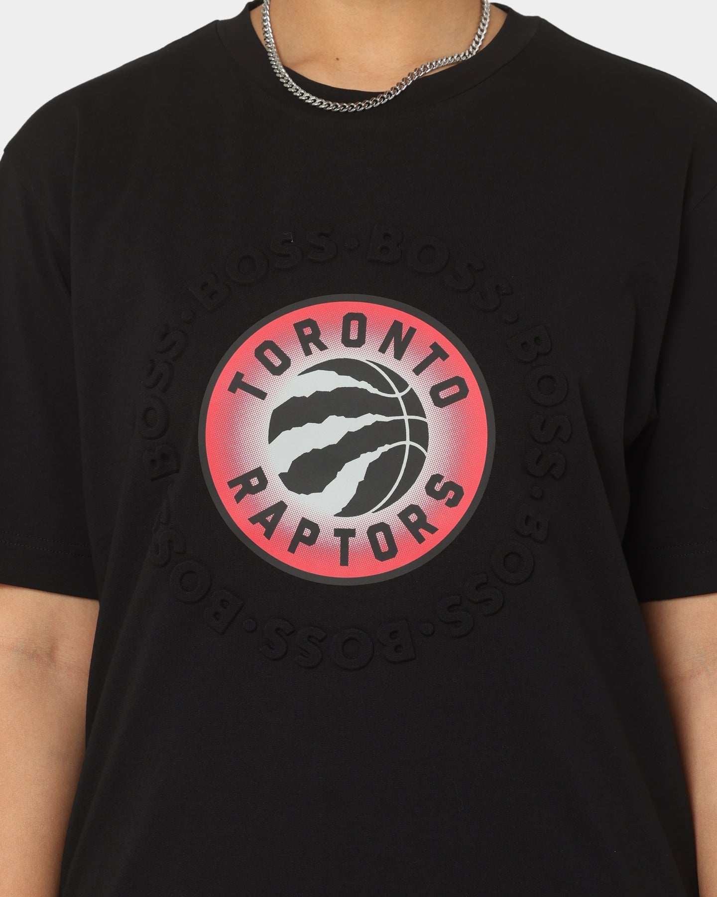 Hugo Boss Hugo Boss X NBA Basic Toronto Raptors Short Sleeve T-Shirt Black Style001