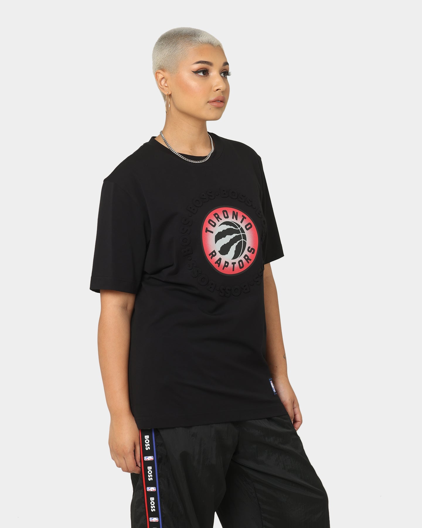 Hugo Boss Hugo Boss X NBA Basic Toronto Raptors Short Sleeve T-Shirt Black Style001