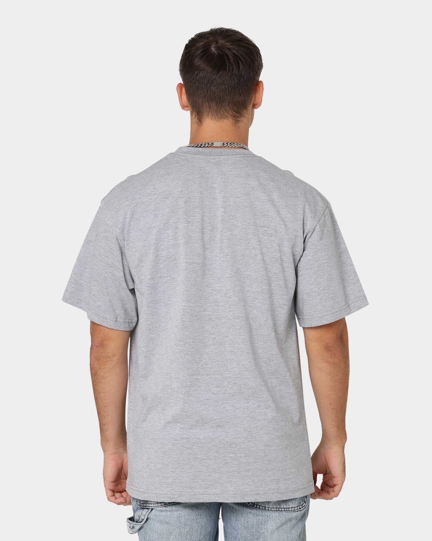 Mitchell & Ness Los Angeles Lakers Shaquille O'Neal Basketball Photo T-Shirt Grey Marle