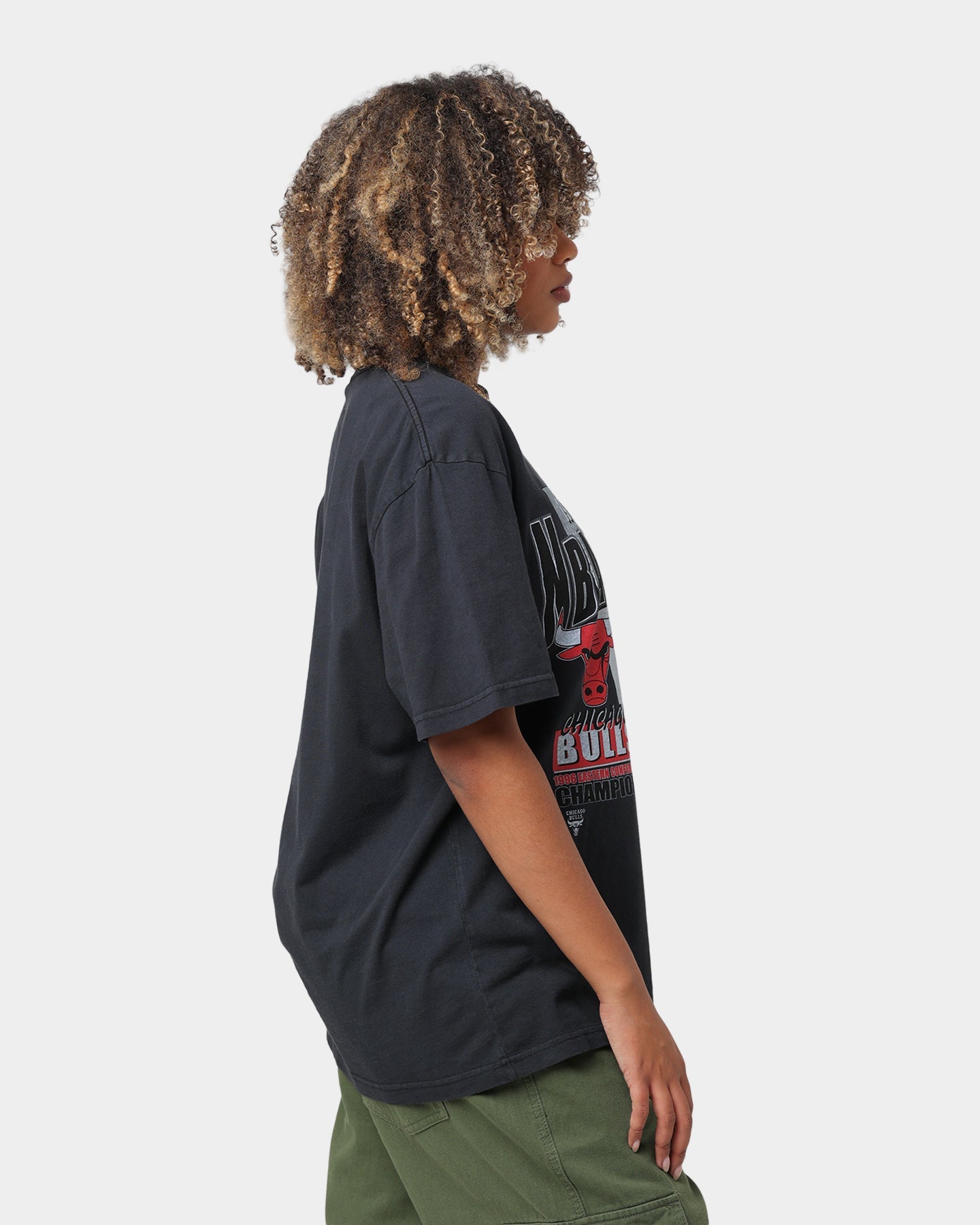 Mitchell & Ness Chicago Bulls NBA Finals 1996 T-Shirt Black Style001