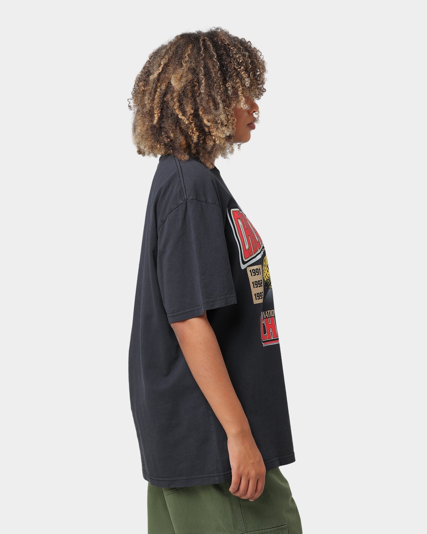 Mitchell & Ness Chicago Bulls Champion Tour T-Shirt Black Style001