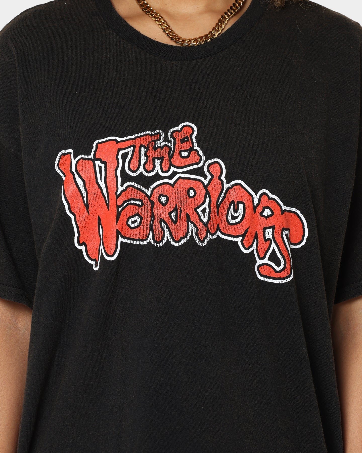 American Thrift X The Warriors Gangs Vintage T-Shirt Black Wash Style001