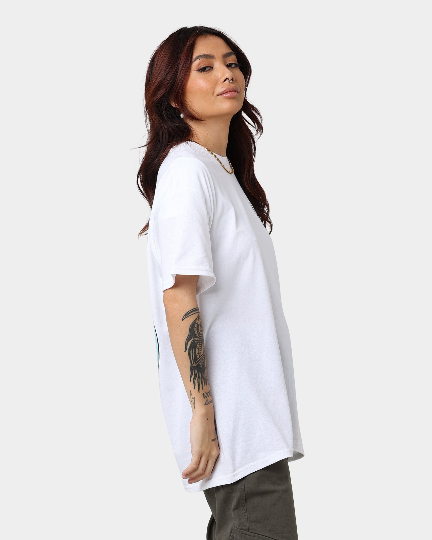 American Thrift X Daria Pocket T-Shirt White Style001