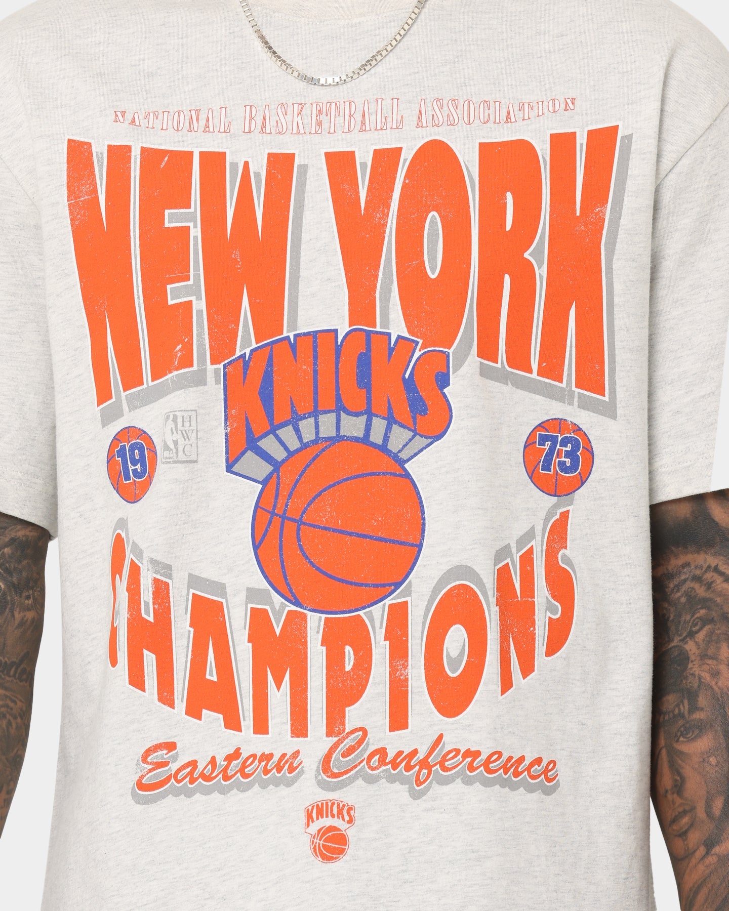 Mitchell & Ness New York Knicks Champions T-Shirt Snow Marle
