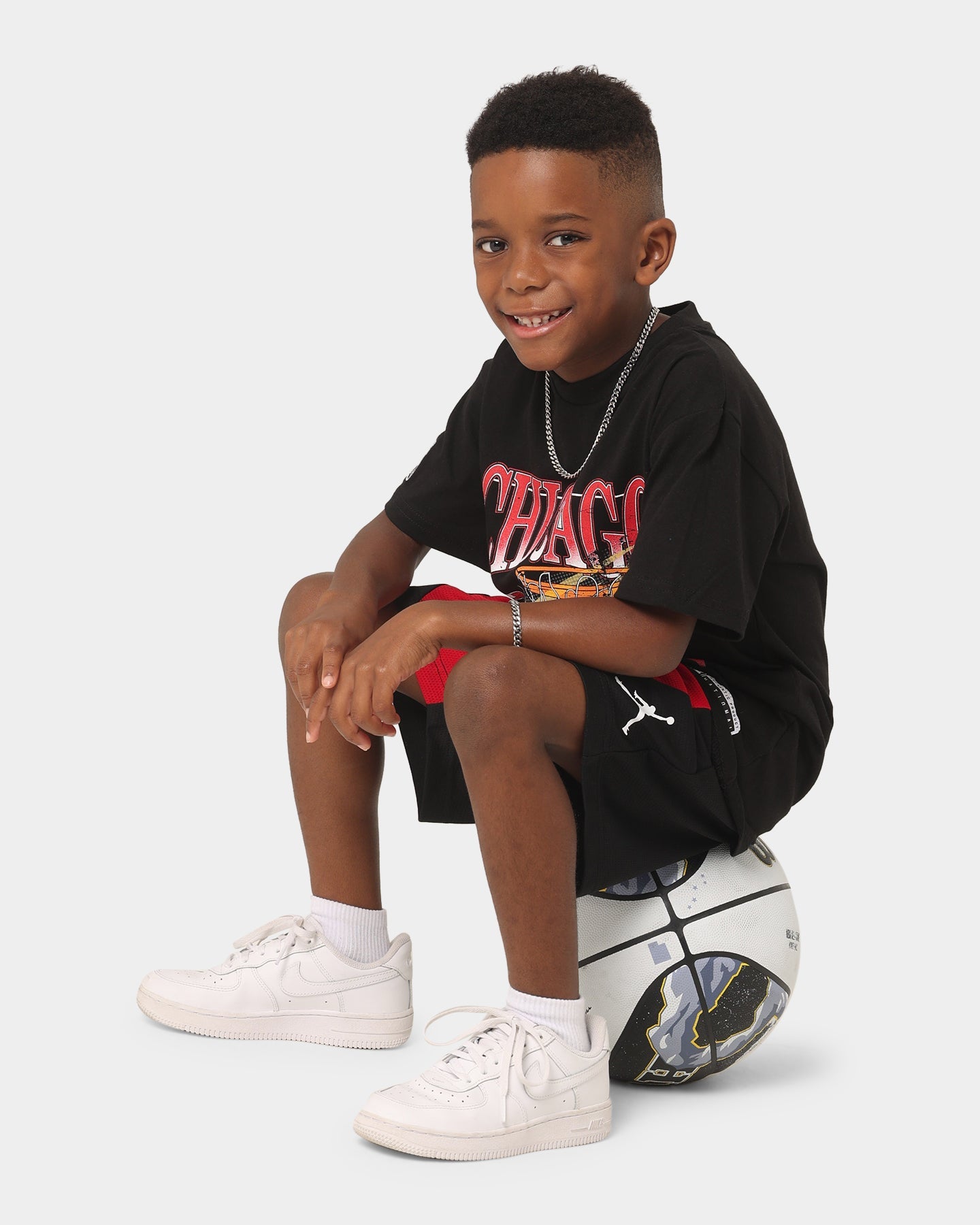 NBA Kids' Chicago Bulls Retro Vintage T-Shirt Black