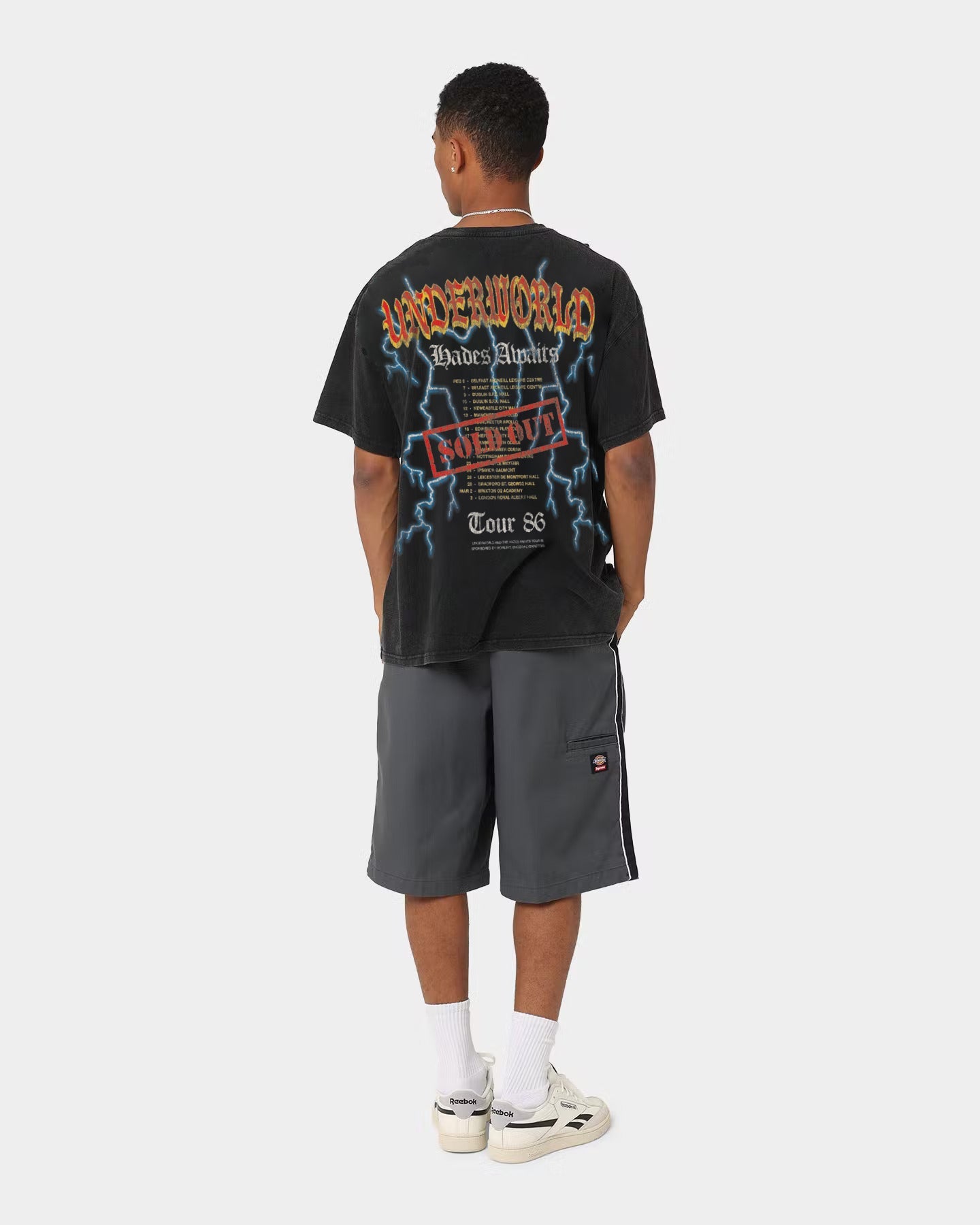 American Thrift Hades Tour Premium Thrifted Vintage T-Shirt Black Wash