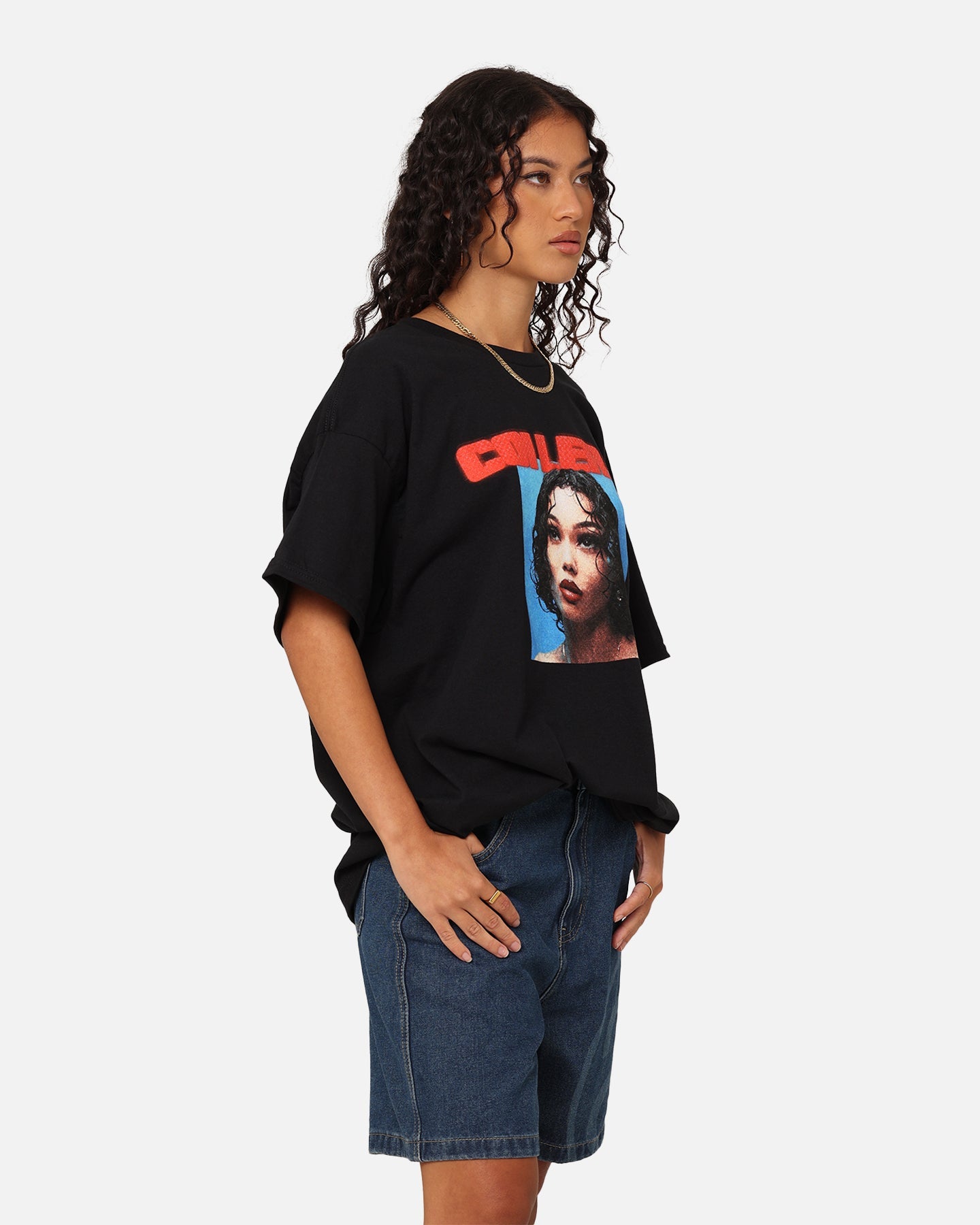 Coi Leray Photographic T-Shirt Black Style001