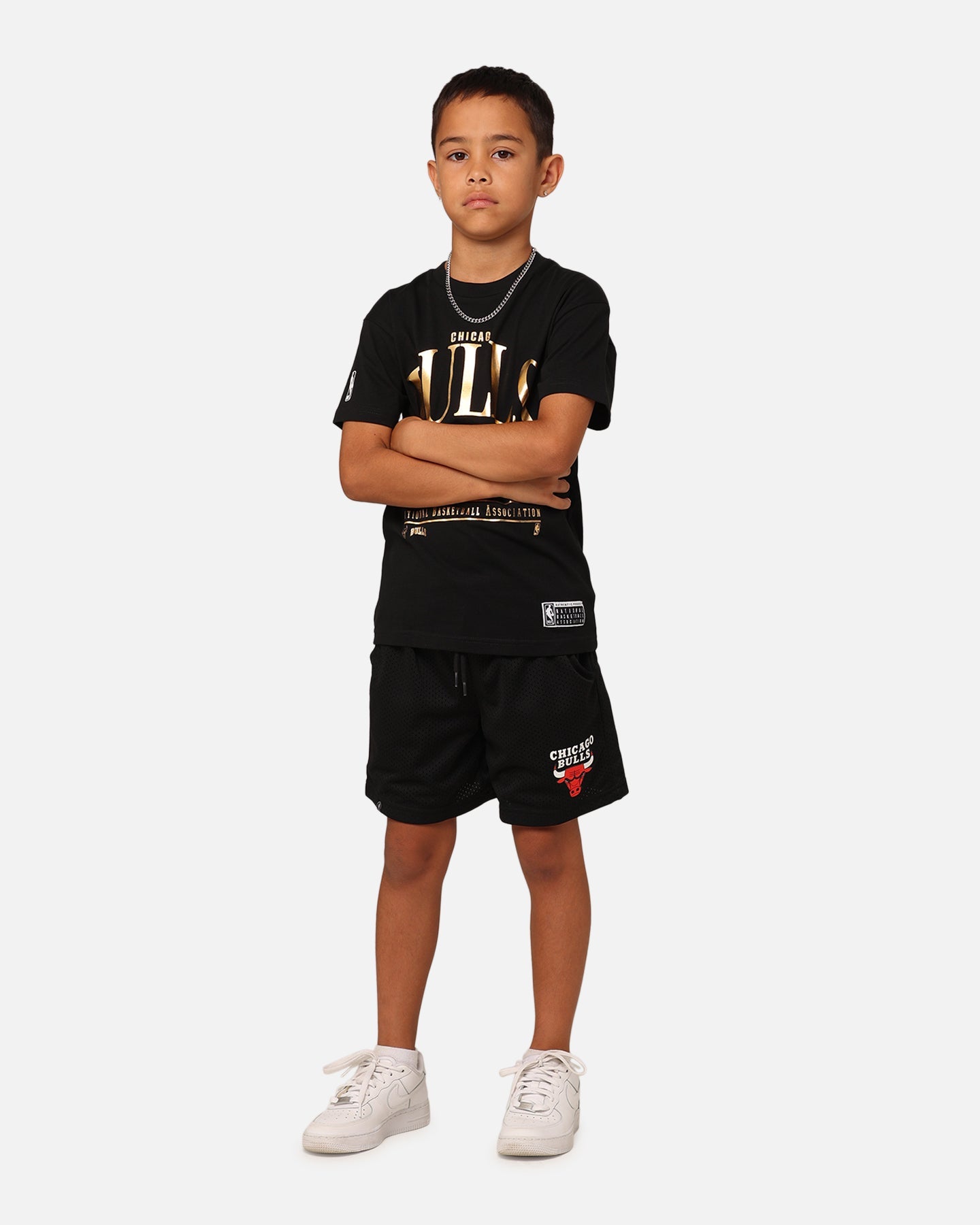 NBA Kids' Chicago Bulls Clifton Vintage T-Shirt Black