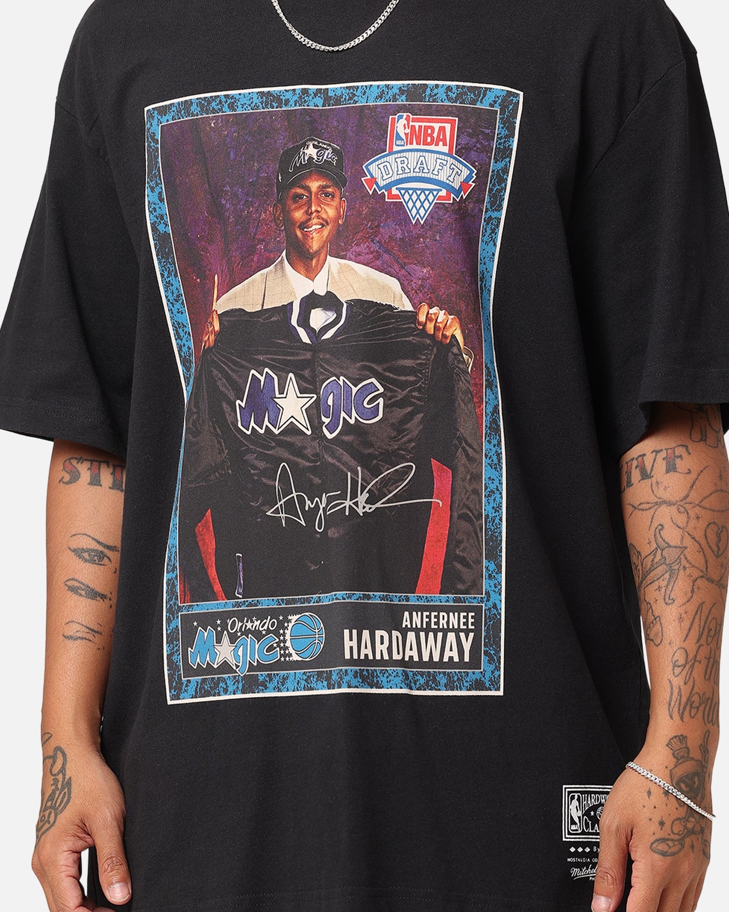 Mitchell & Ness Orlando Magic 1993 NBA Draft T-Shirt Faded Black
