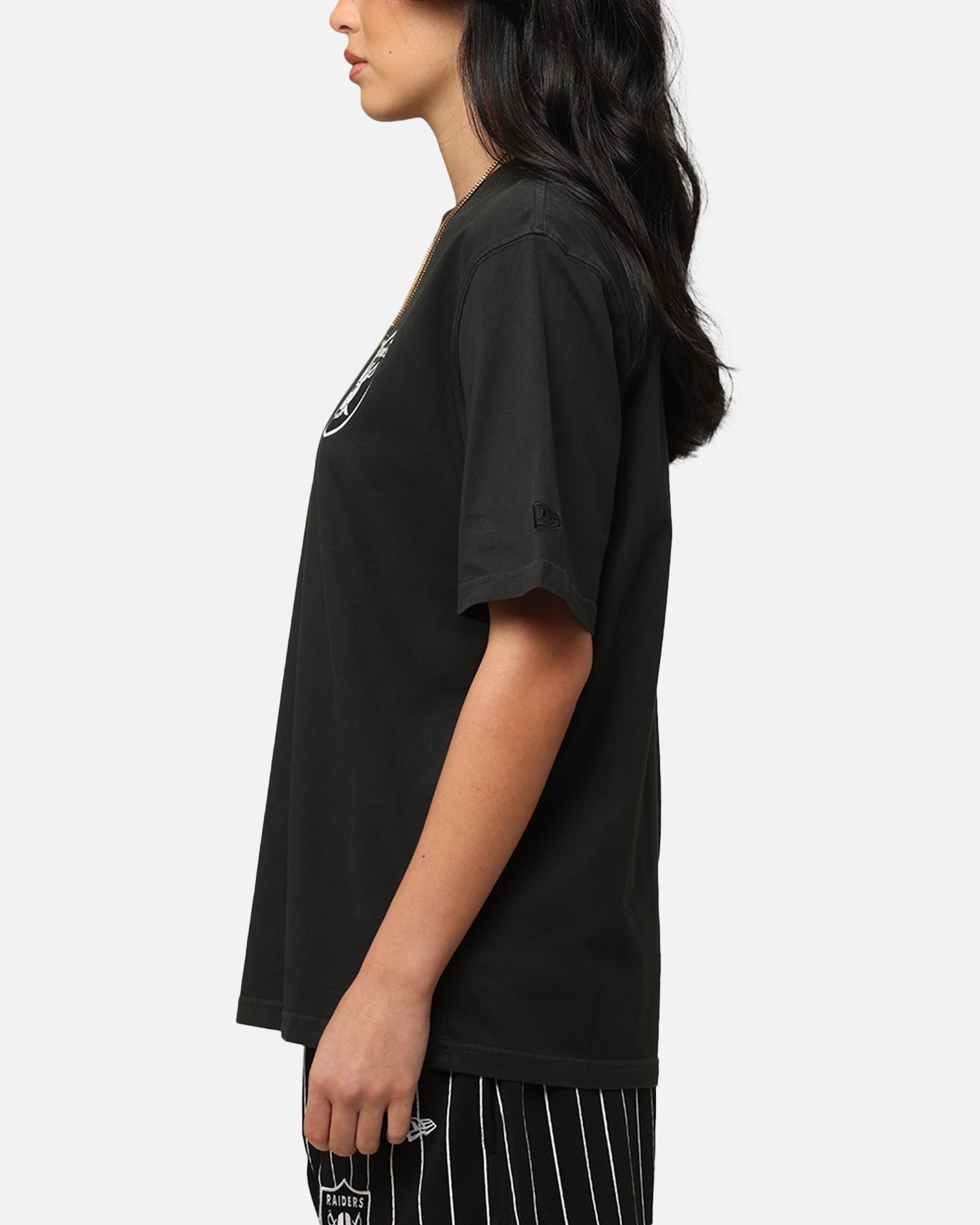 New Era Las Vegas Raiders Washed NBA T-Shirt Black Style001