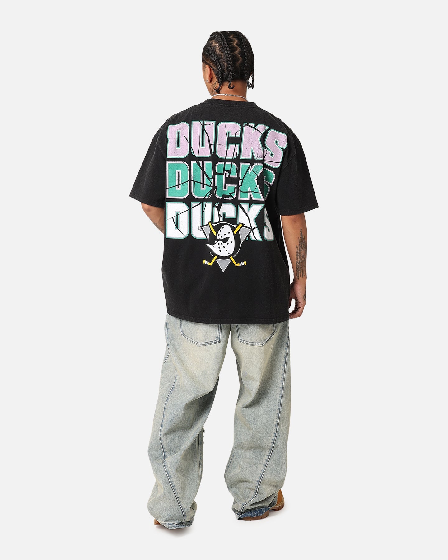Culture Kings Anaheim Ducks Smash Heavy T-Shirt Vintage Black