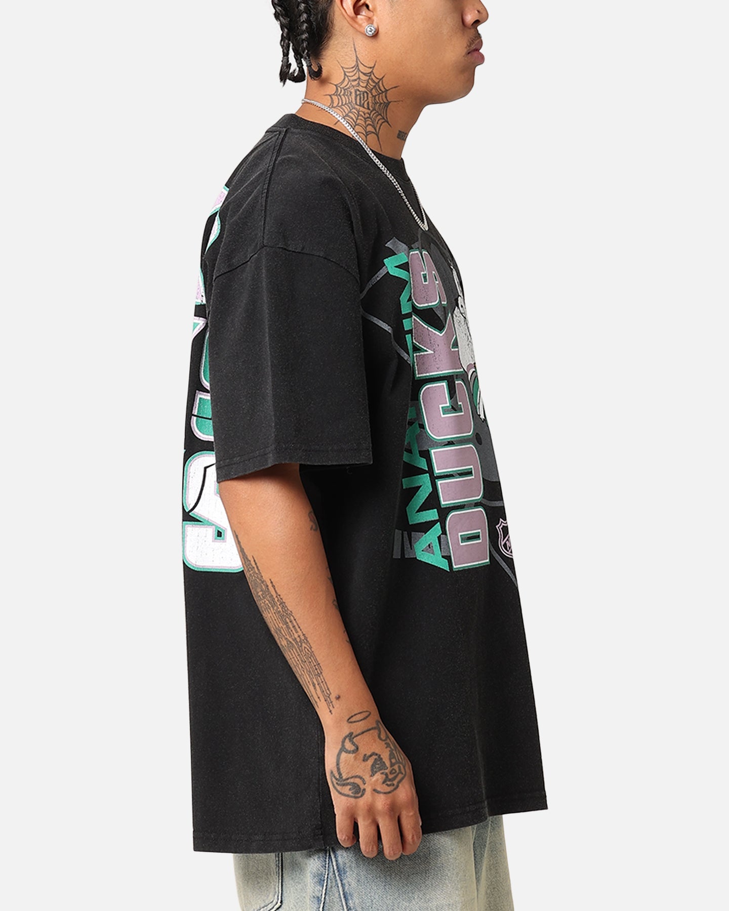 Culture Kings Anaheim Ducks Smash Heavy T-Shirt Vintage Black
