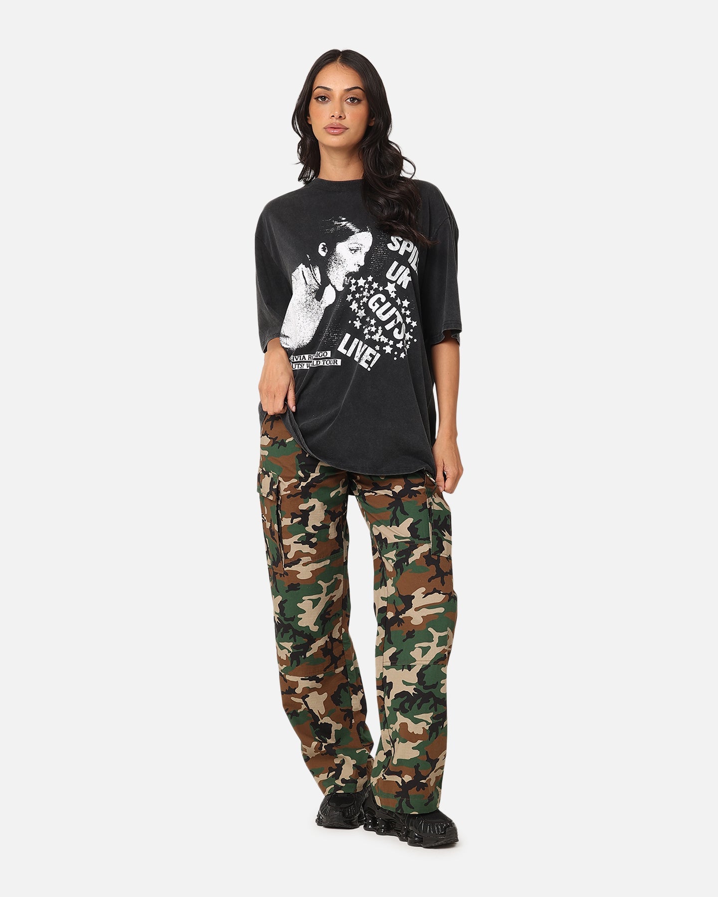 Bravado Olivia Rodrigo World Tour T-Shirt Washed Black Style001