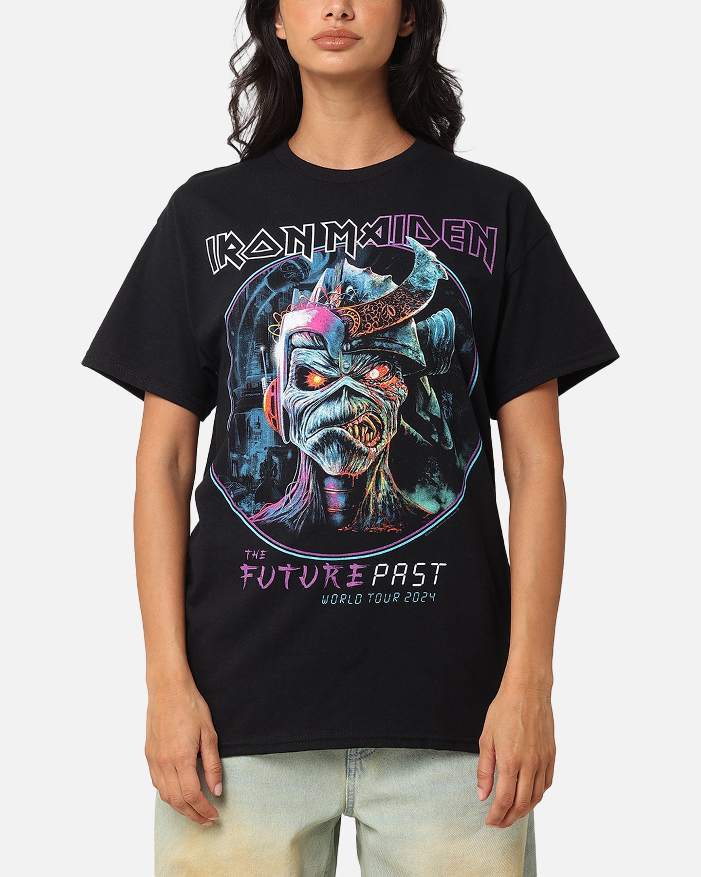 Iron Maiden Future Past Tour T-Shirt Black Style001
