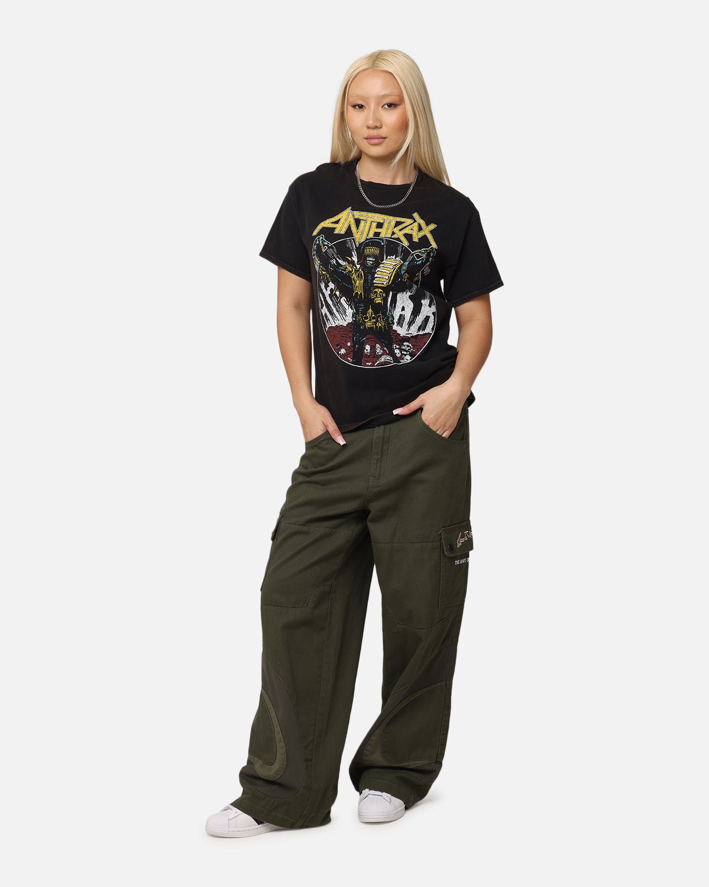 Anthrax ATL World Tour T-Shirt Black Vintage Style001