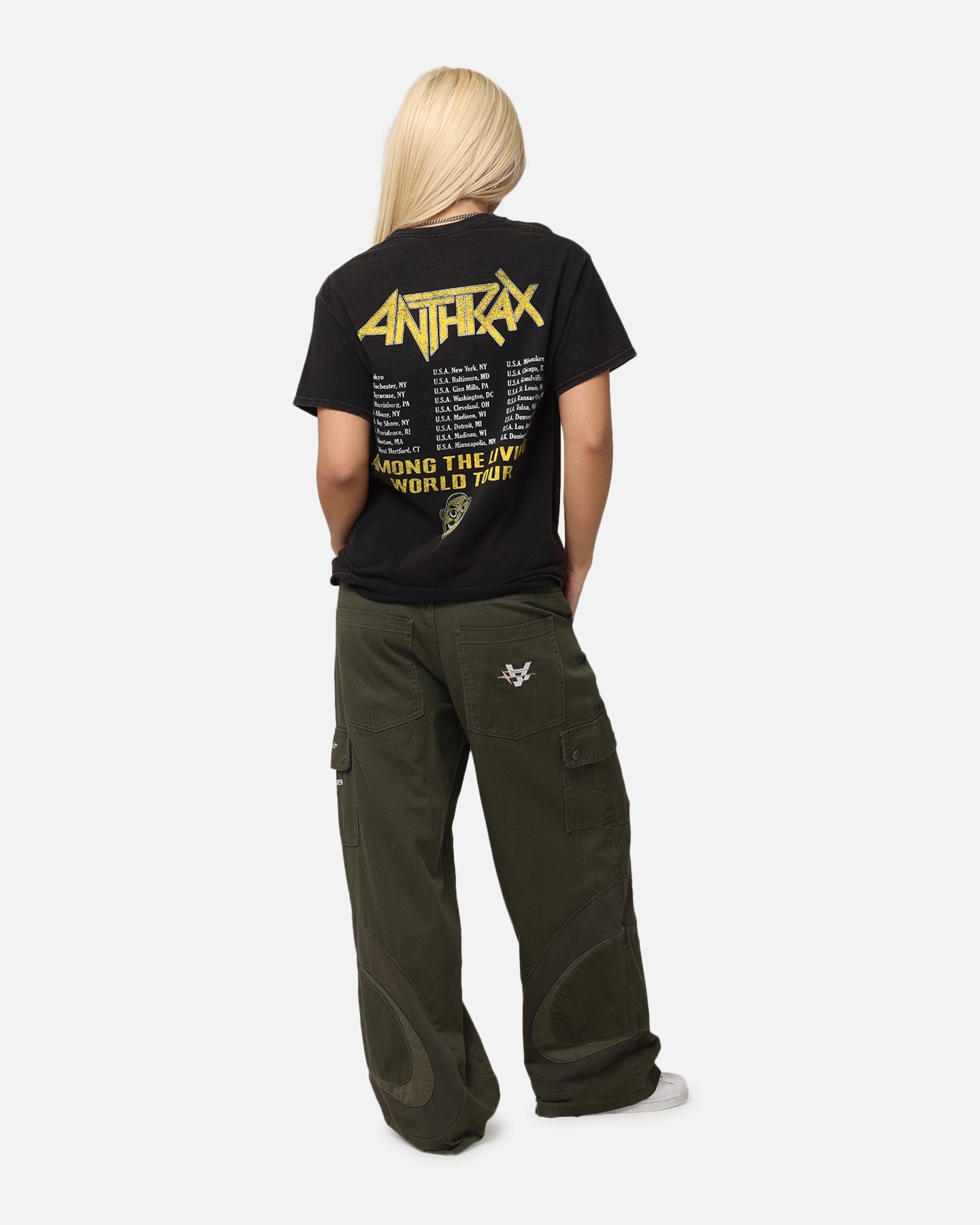Anthrax ATL World Tour T-Shirt Black Vintage Style001