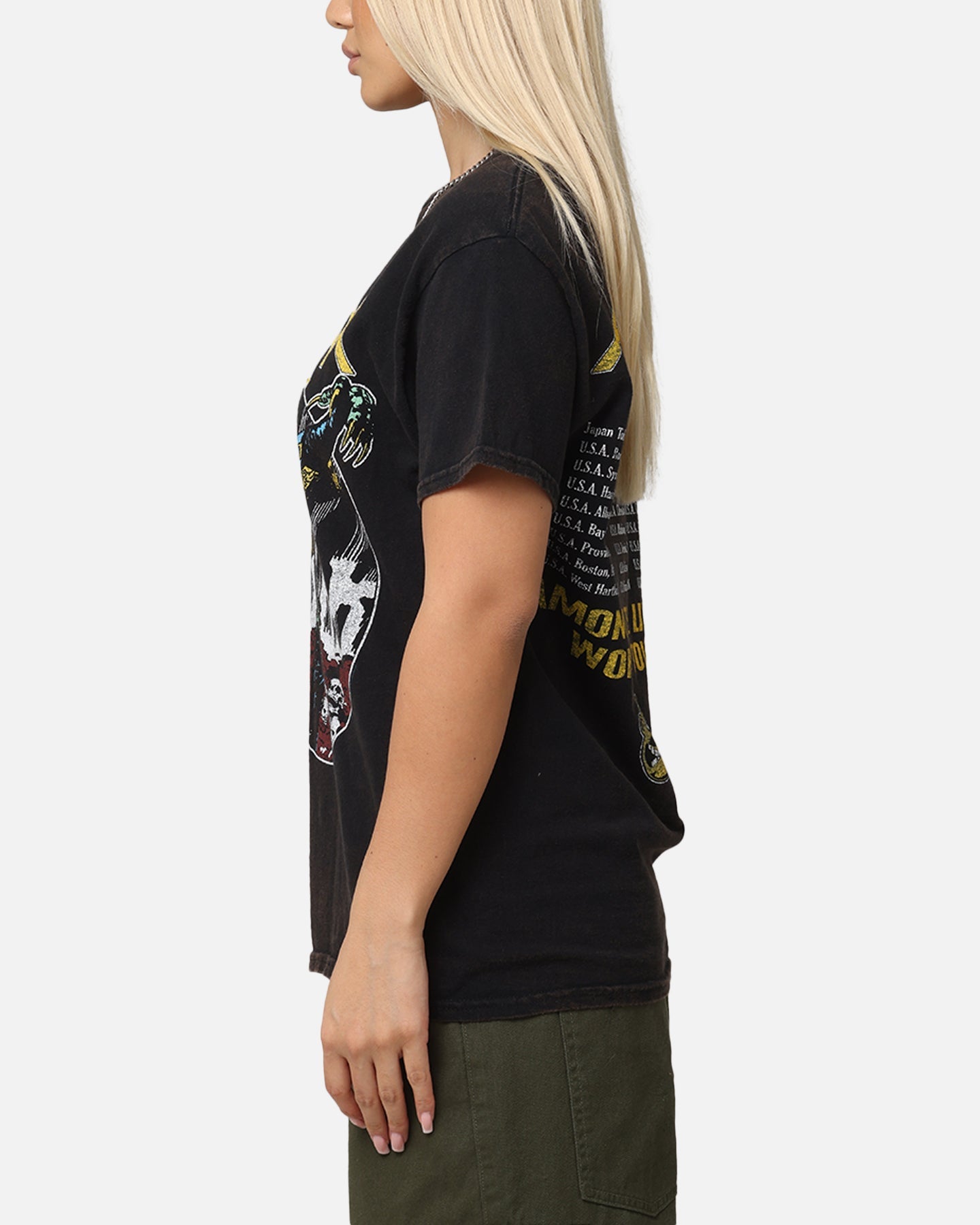 Anthrax ATL World Tour T-Shirt Black Vintage Style001