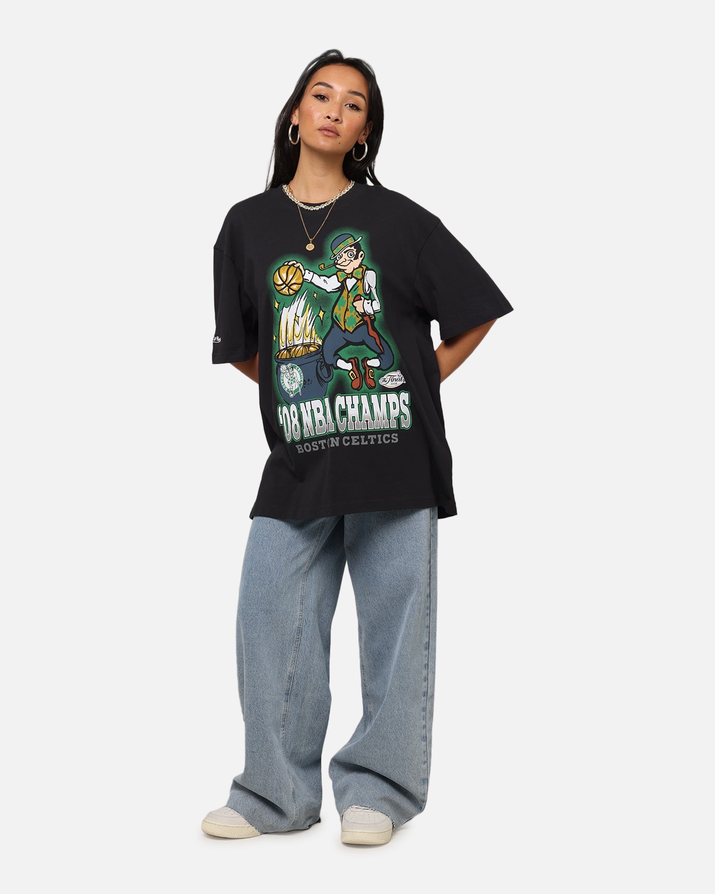 Mitchell & Ness Boston Celtics '08 NBA Champs T-Shirt Faded Black Style001
