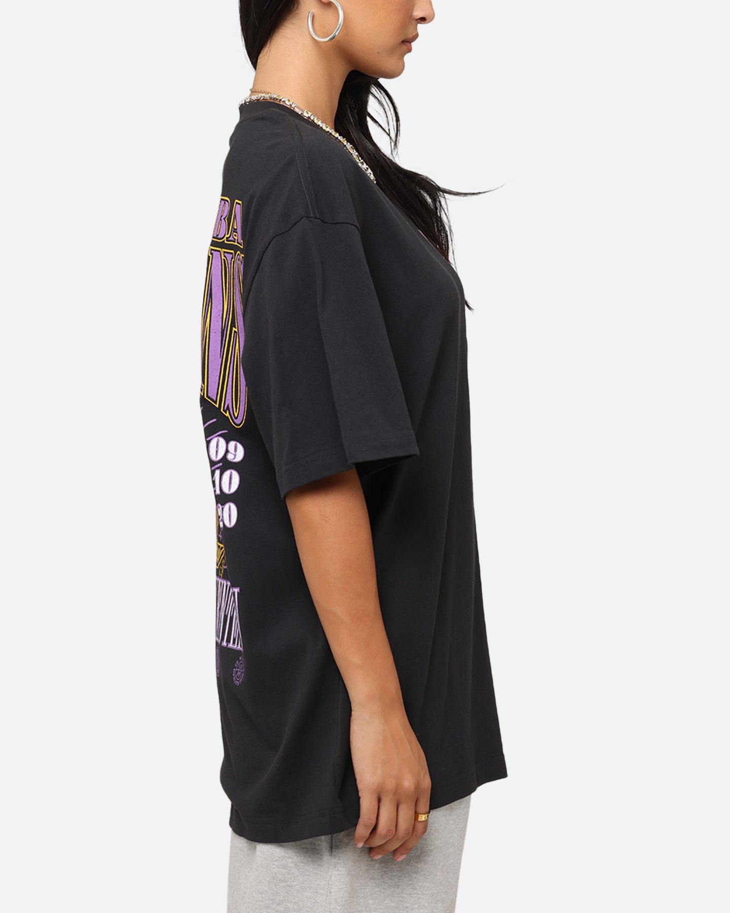 Mitchell & Ness Los Angeles Lakers 17-Time NBA Champions T-Shirt Faded Black Style001