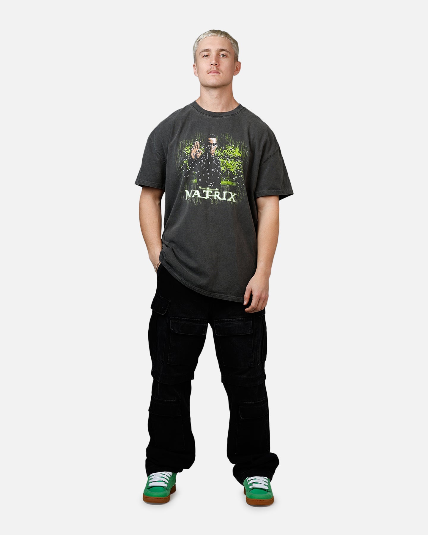 American Thrift X The Matrix Neo Bullets Heavyweight T-Shirt Black