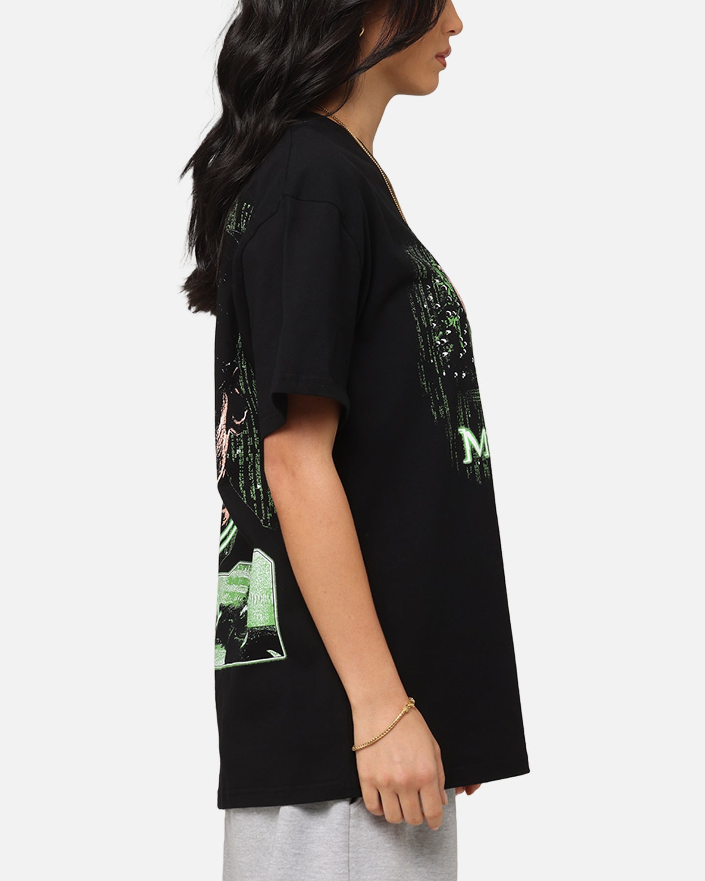 American Thrift X The Matrix Neo Bullets Heavy T-Shirt Black Style001