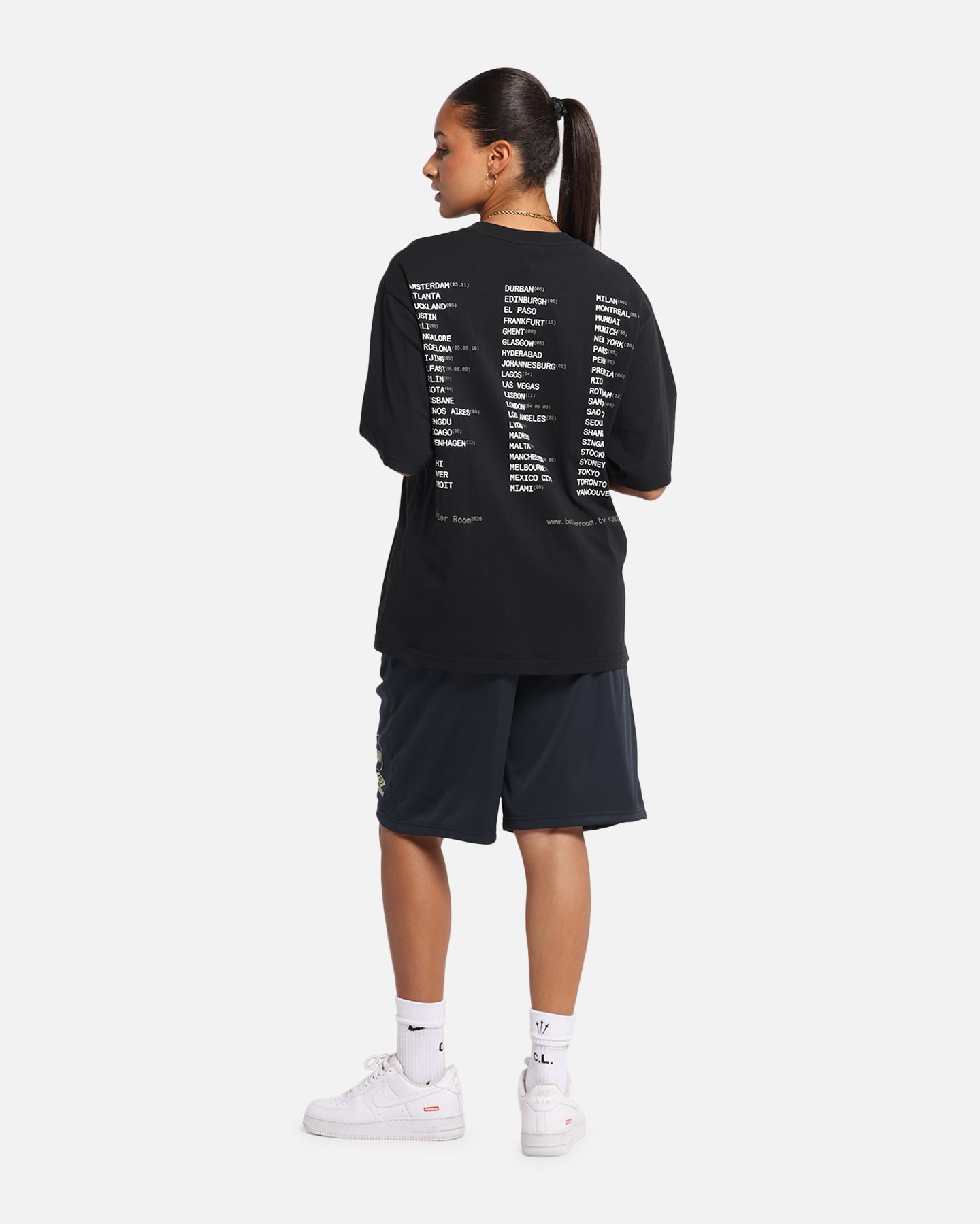 Boiler Room World Tour T-Shirt Black Style001