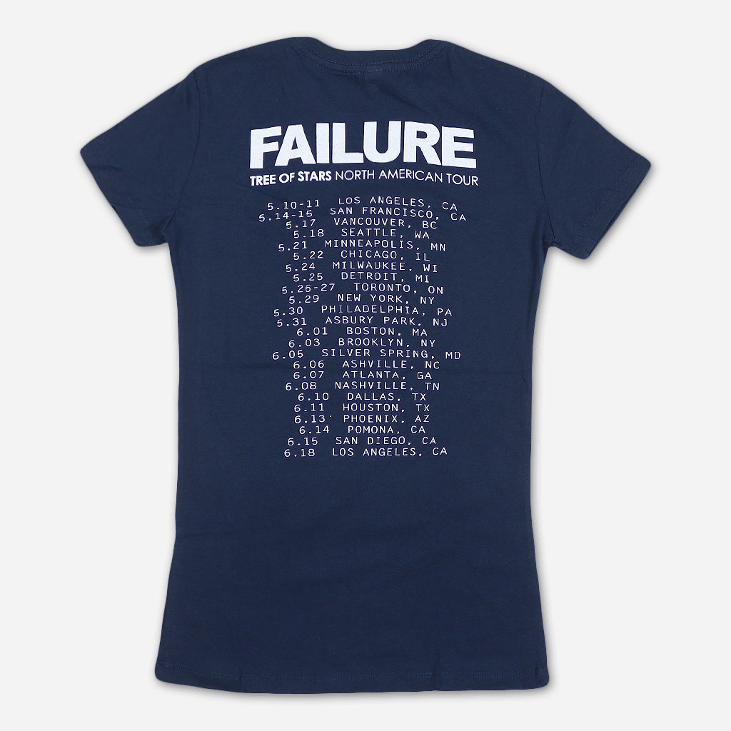 North America Tour Tree Of Stars Women's Navy T-Shirt