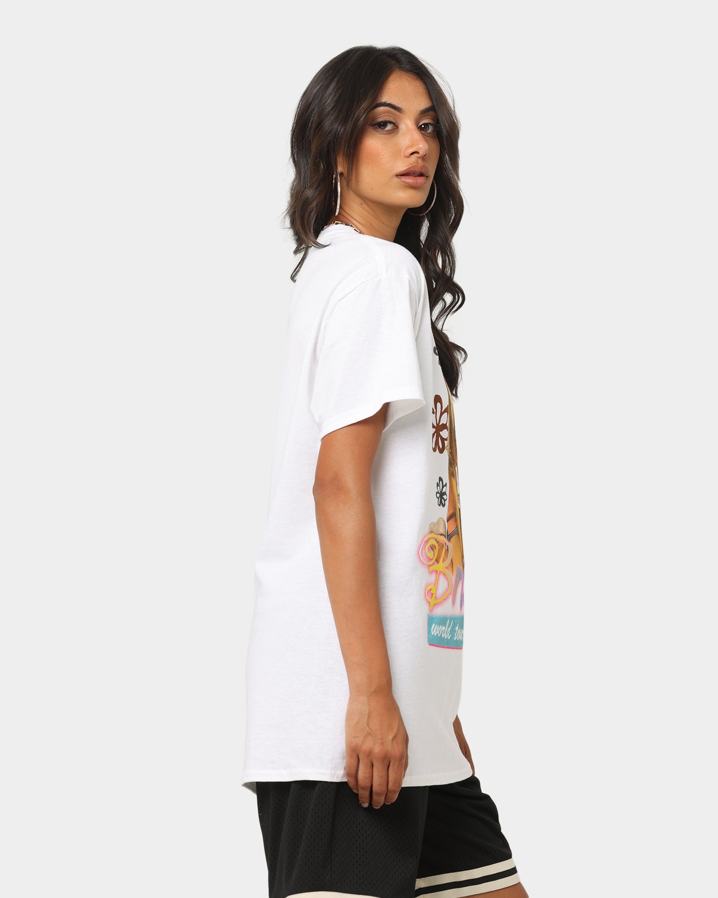 Britney Spears Retro Tour T-Shirt White Style001