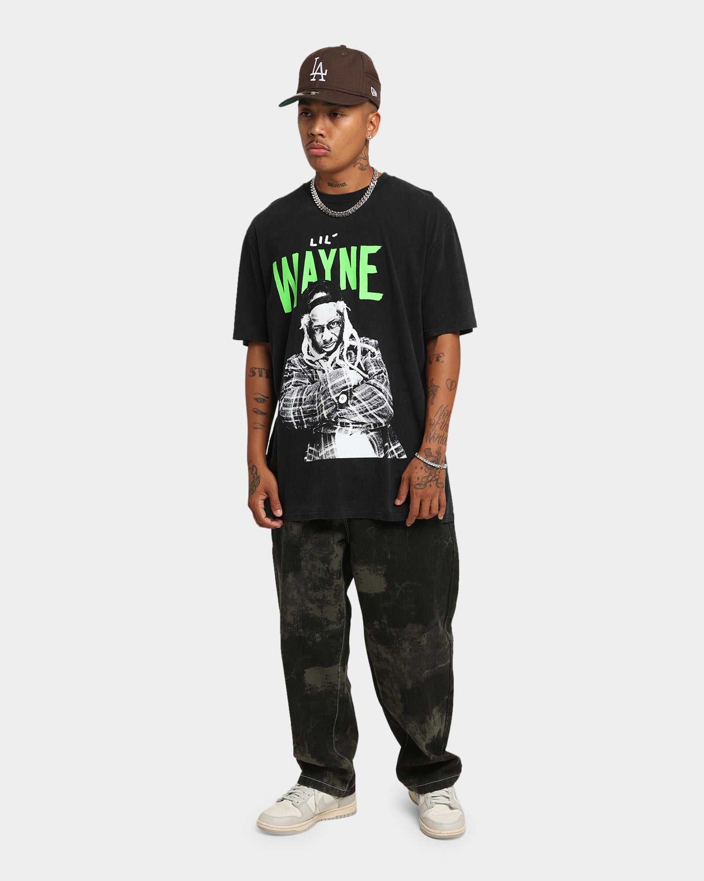 Lil Wayne Green Tour T-Shirt Washed Black