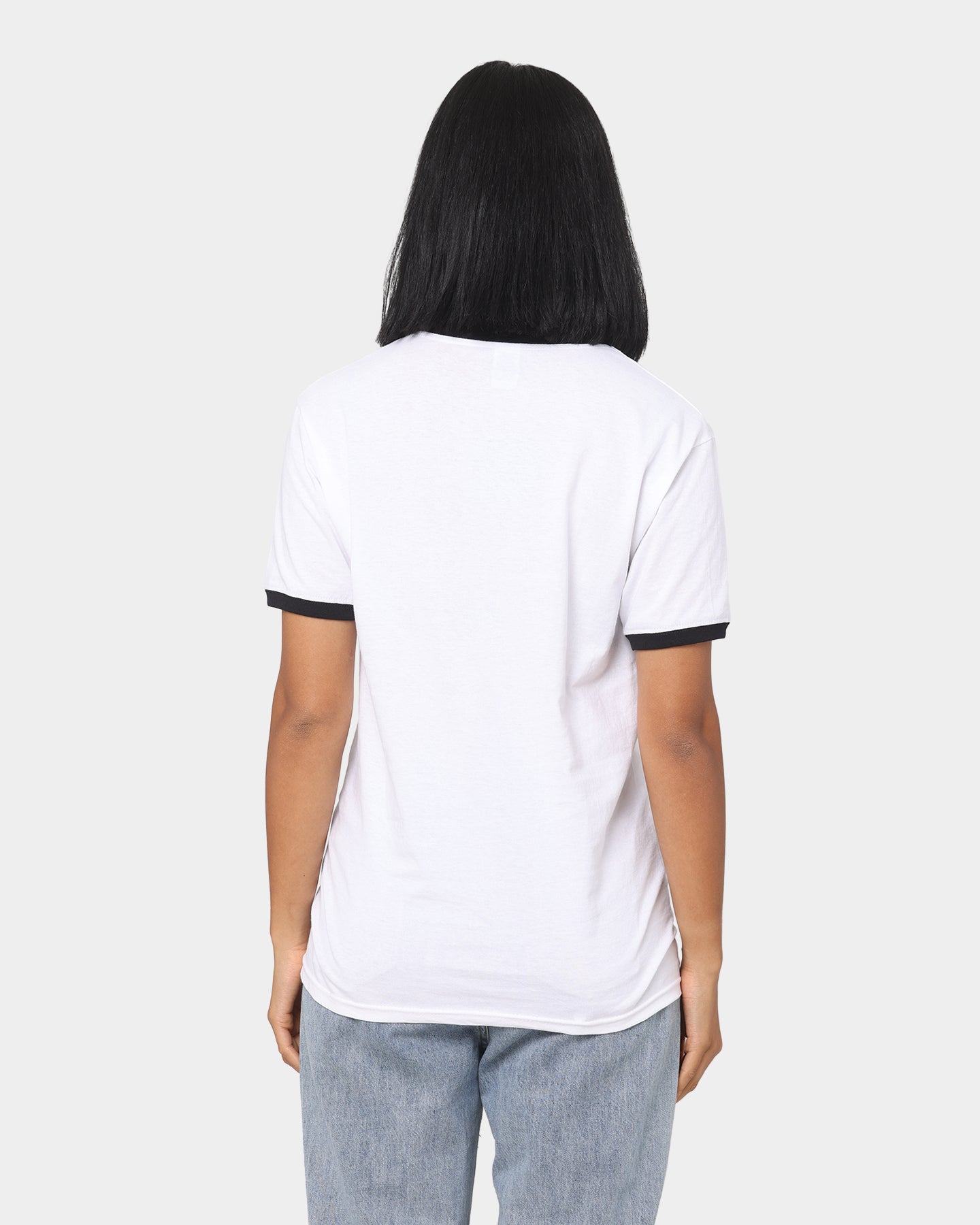Blink 18 Anime Ringer T-Shirt White/Black Style001