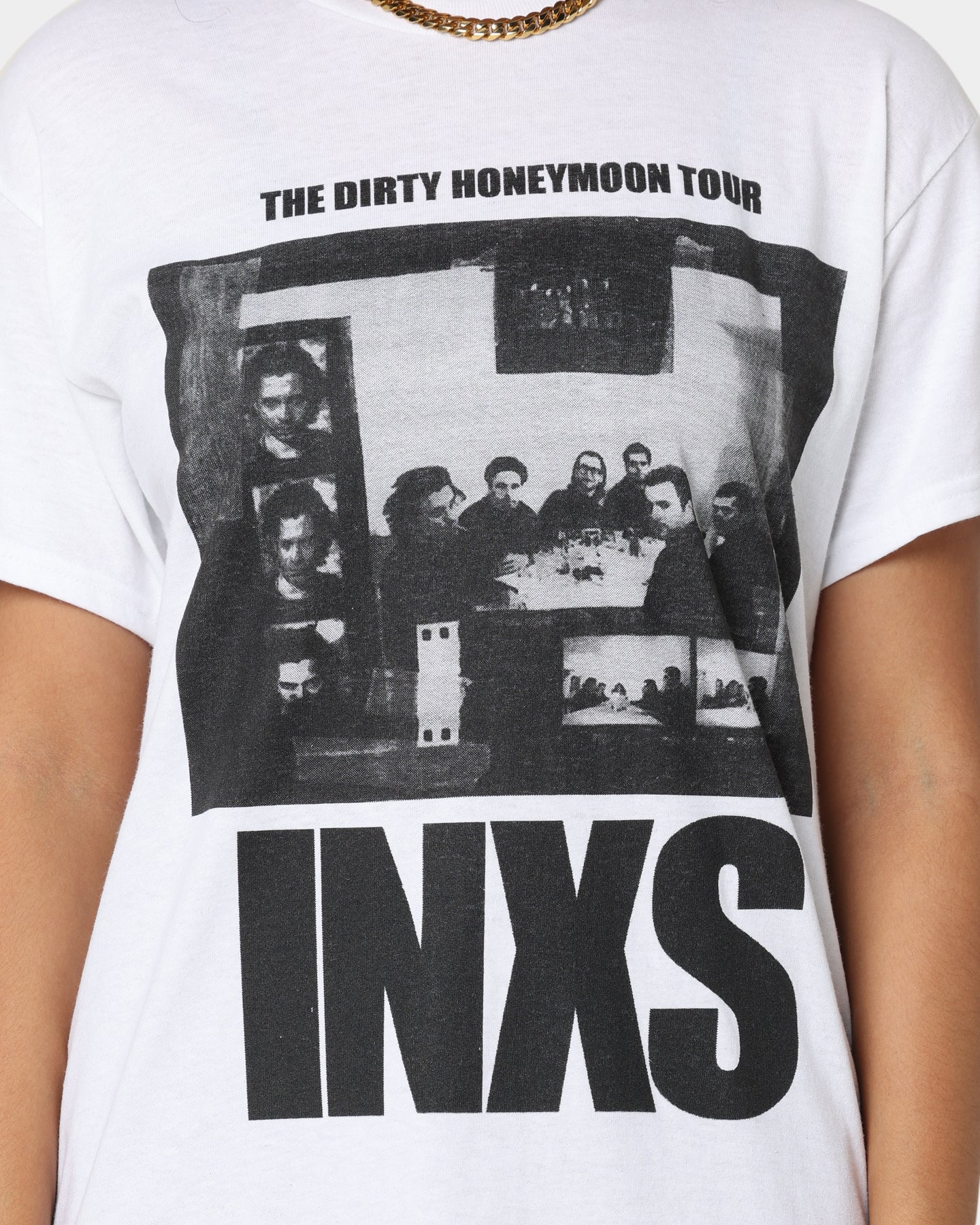 INXS The Dirty Honeymoon Tour T-Shirt White Style001