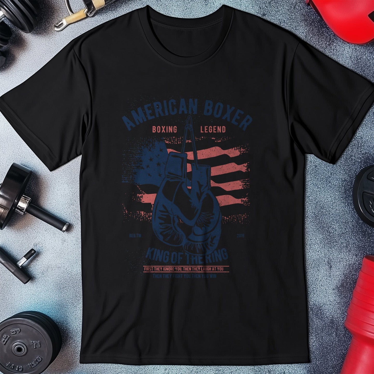 American Boxer T-Shirt - Knockout