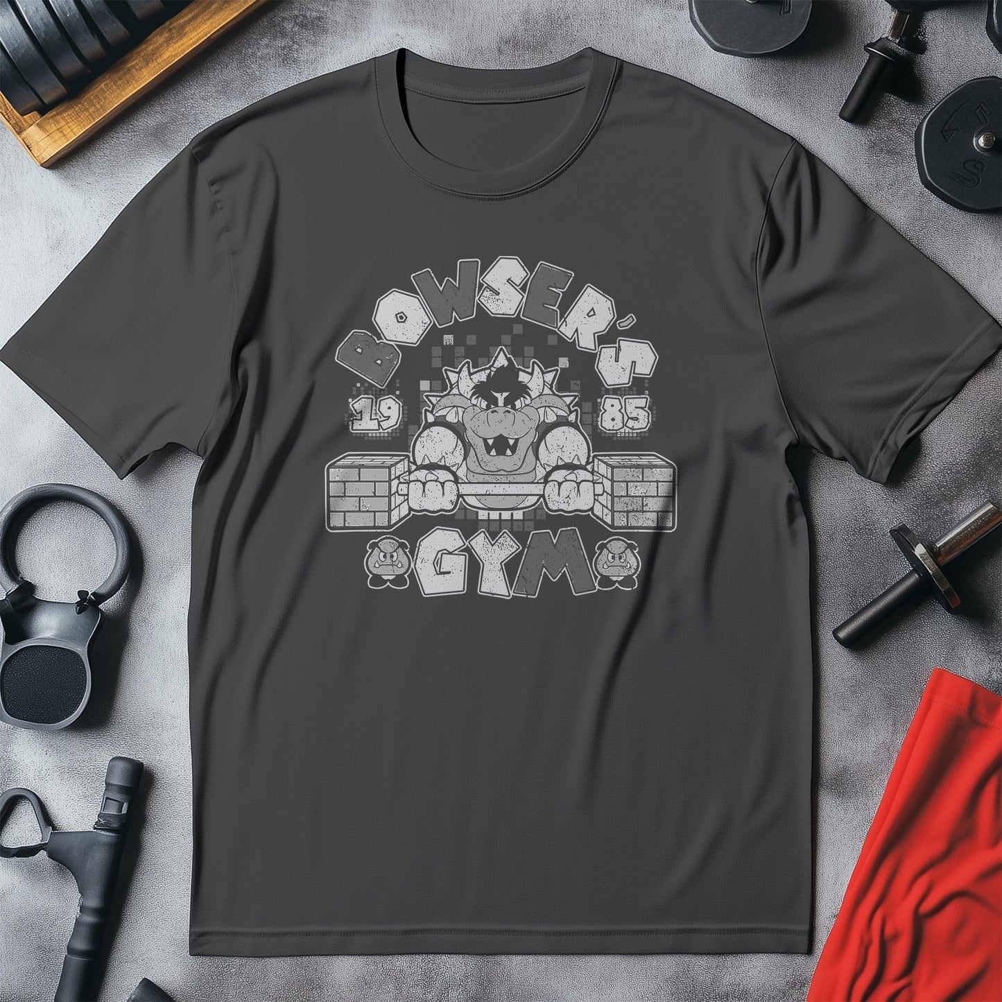 Bowser's Gym Funny T-Shirt - Level