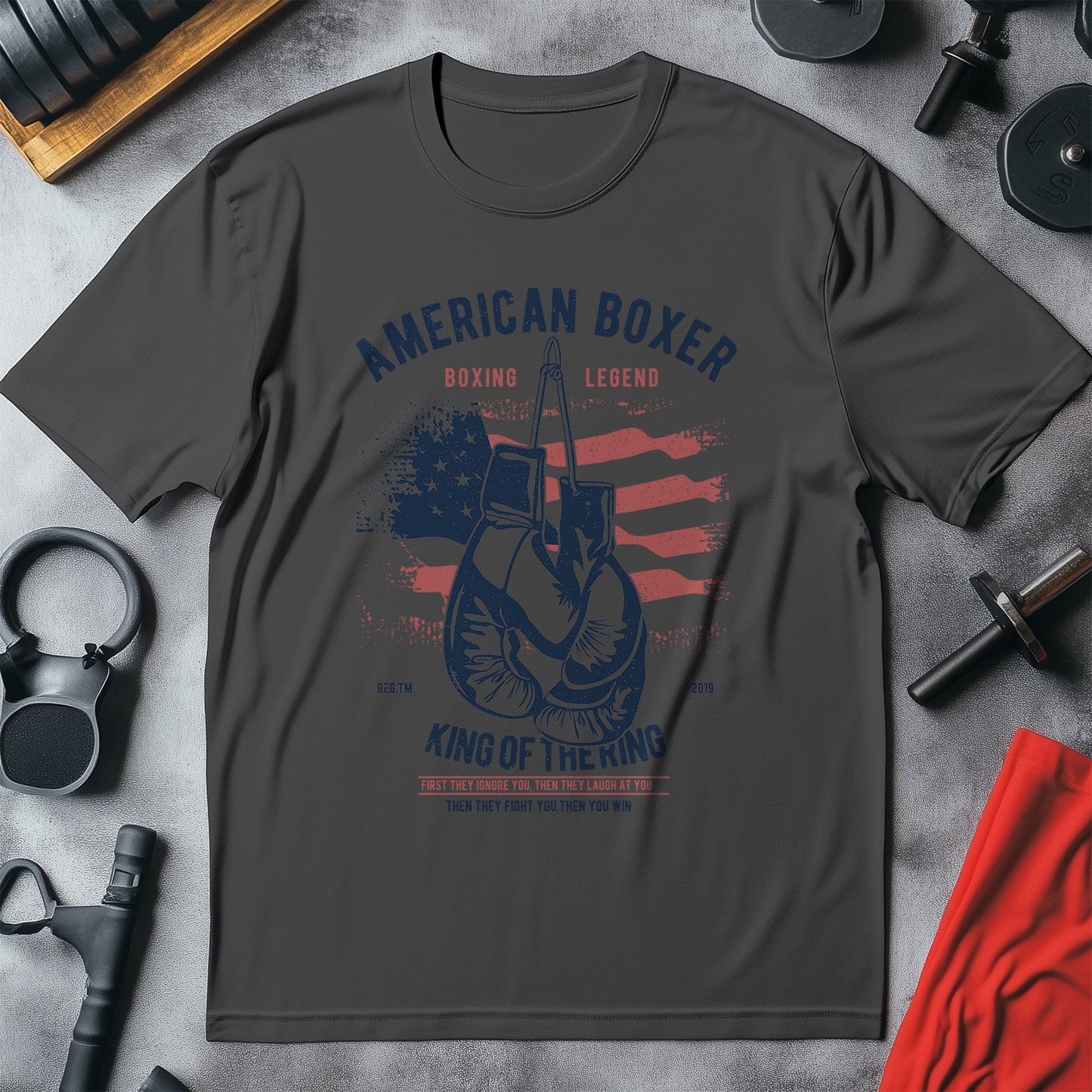 American Boxer T-Shirt - Knockout