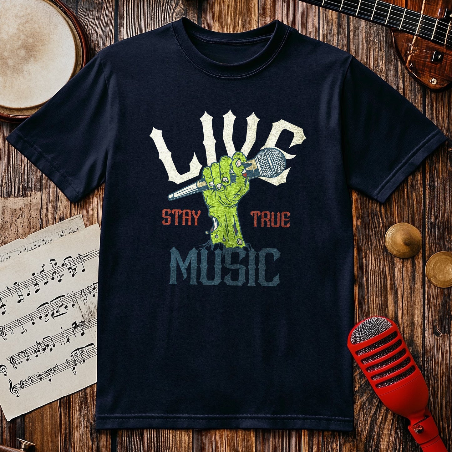Live Music Zombie T-Shirt - Rock 'n'