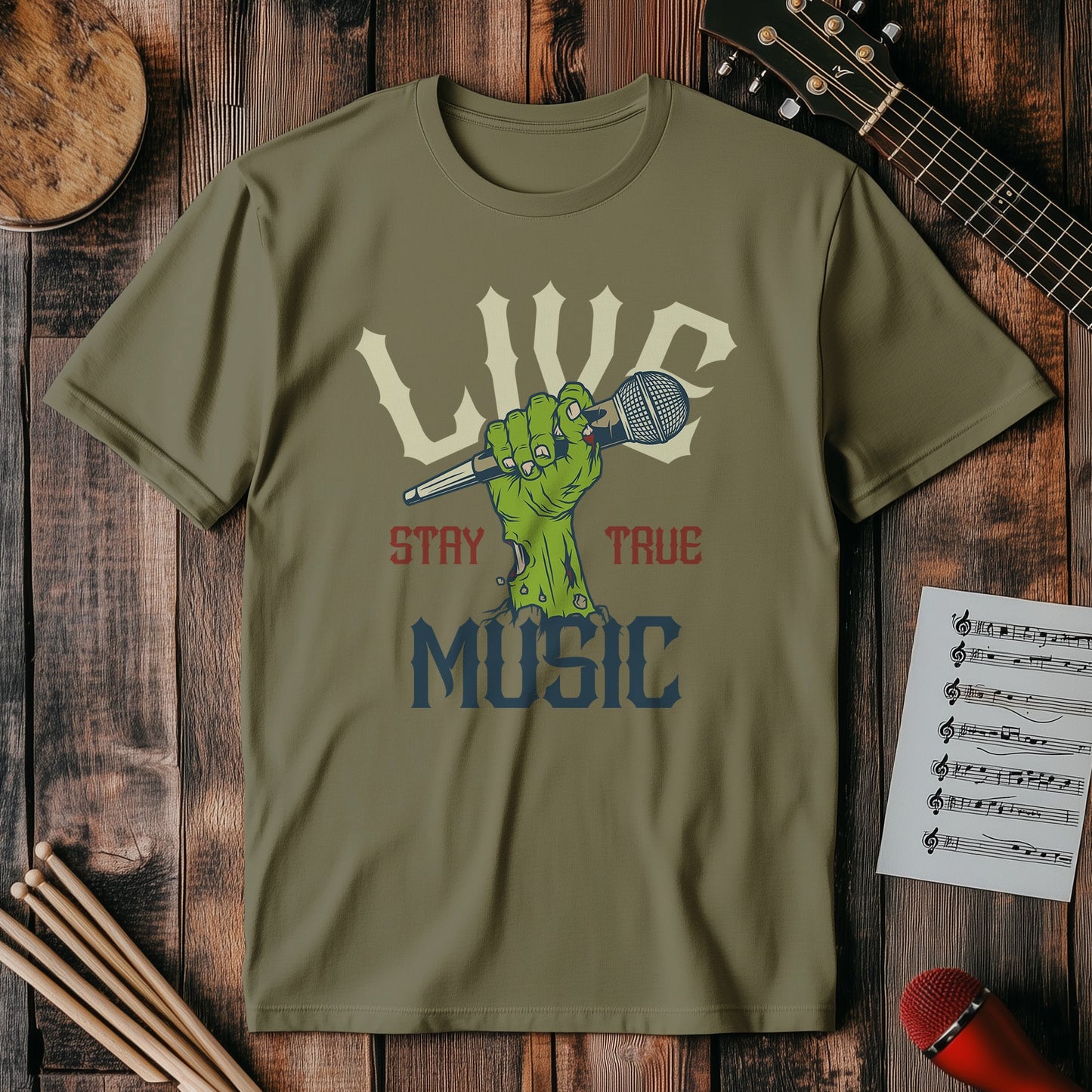 Live Music Zombie T-Shirt - Rock 'n'