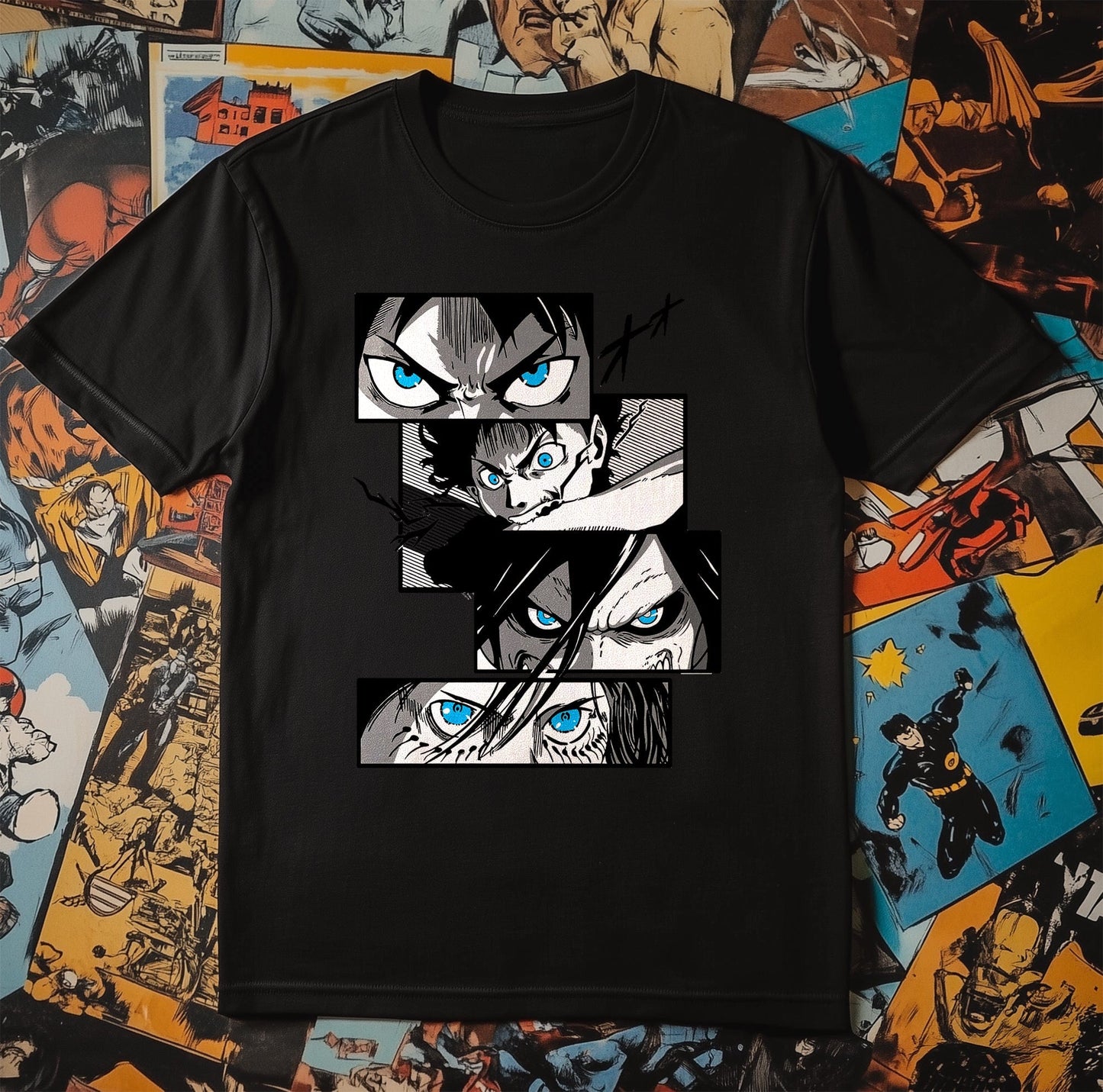 Titan Attack Anime Blocks T-Shirt
