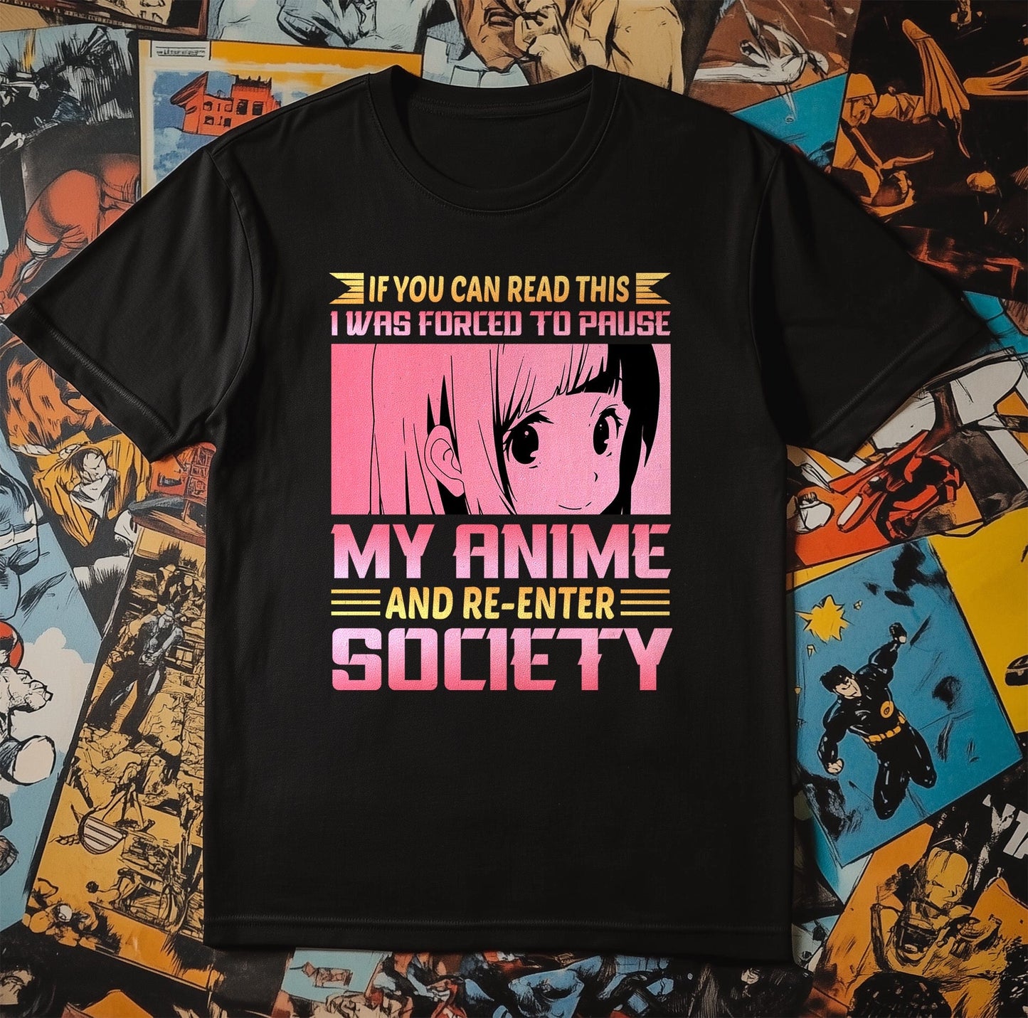 Forced to Pause My Anime T-Shirt