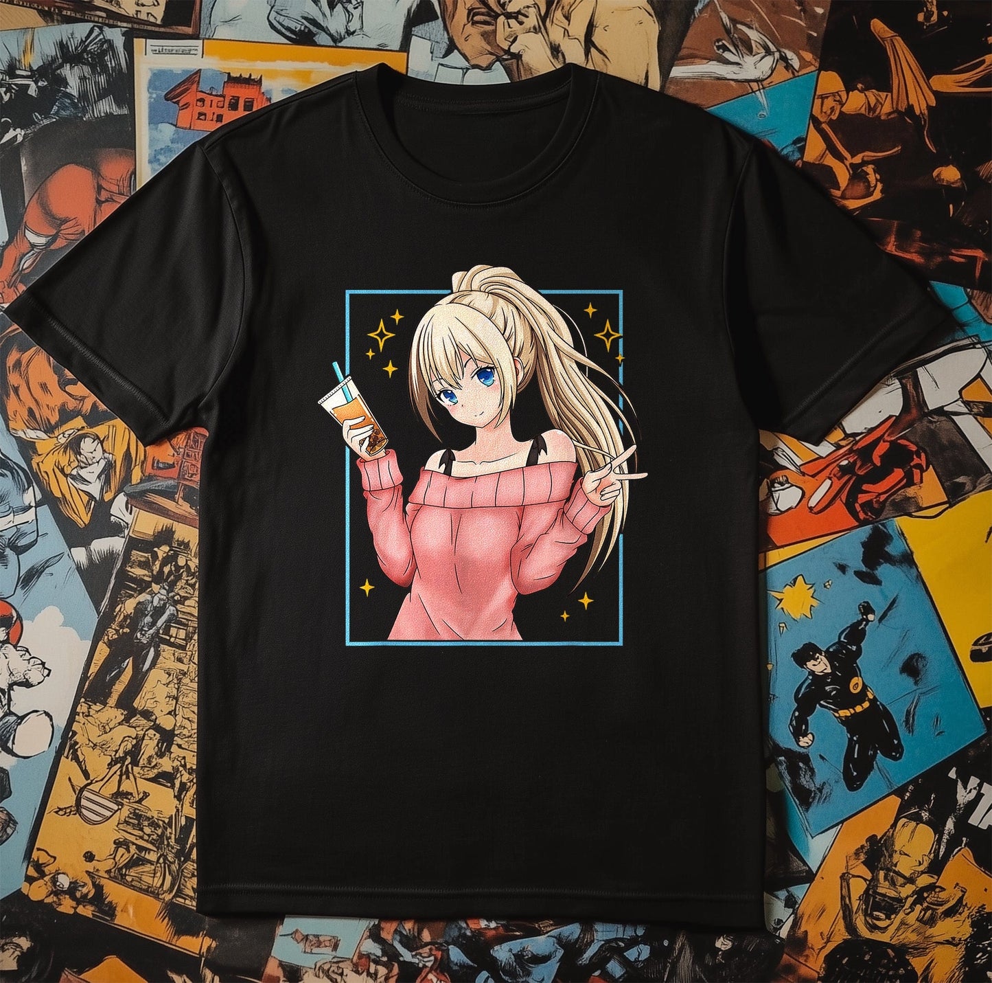 Bubble Tea Anime Girl Kawaii T-Shirt