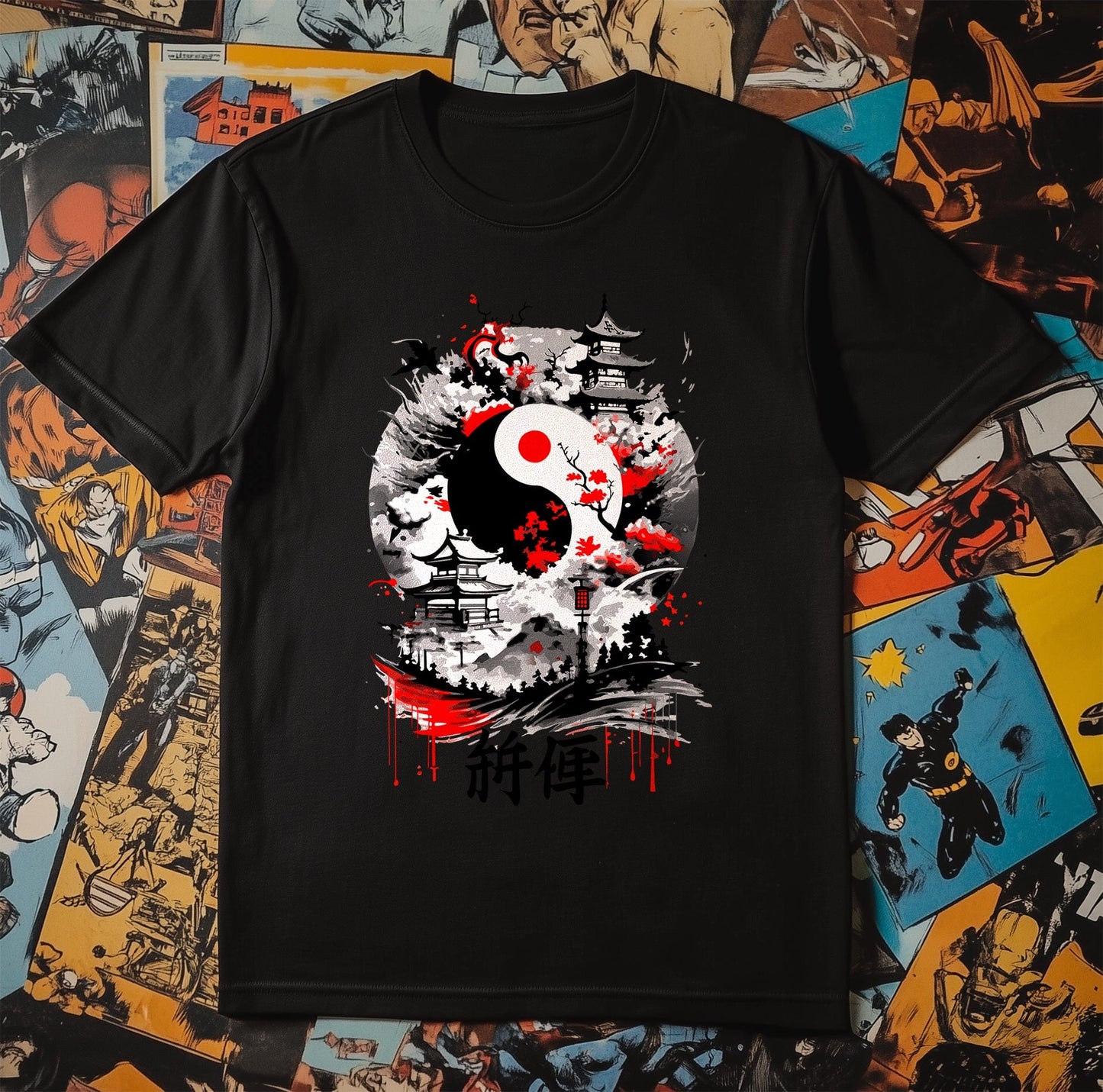 Yin Yang Anime t-shirt