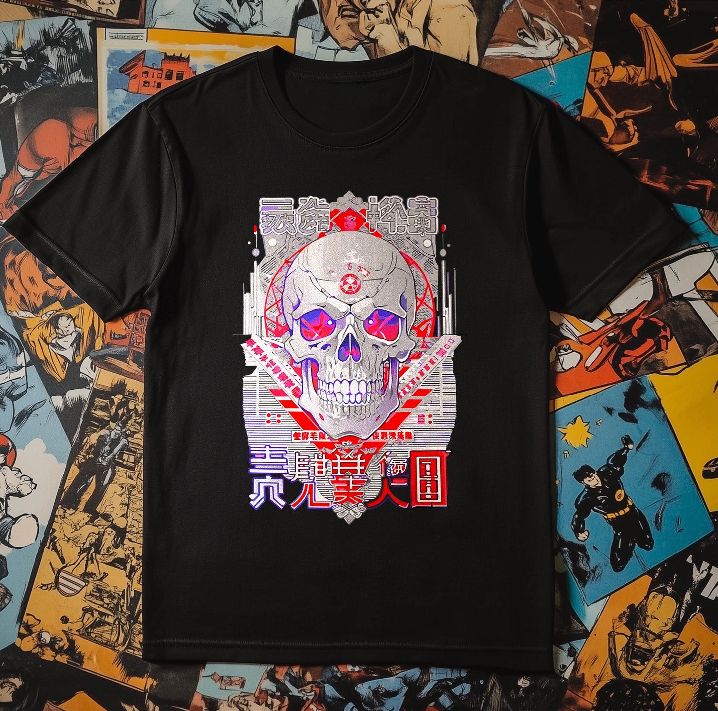 Skull Anime T-shirt