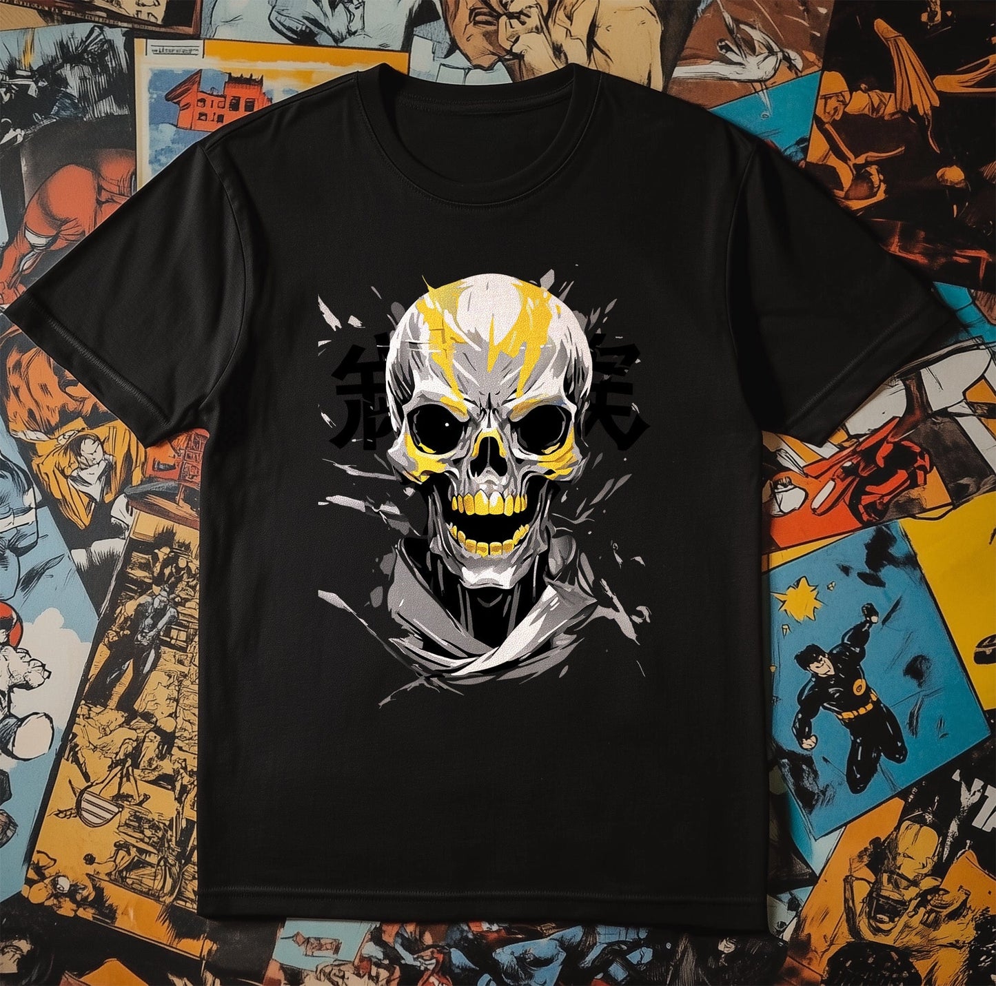 Scary Anime Skull T-Shirt