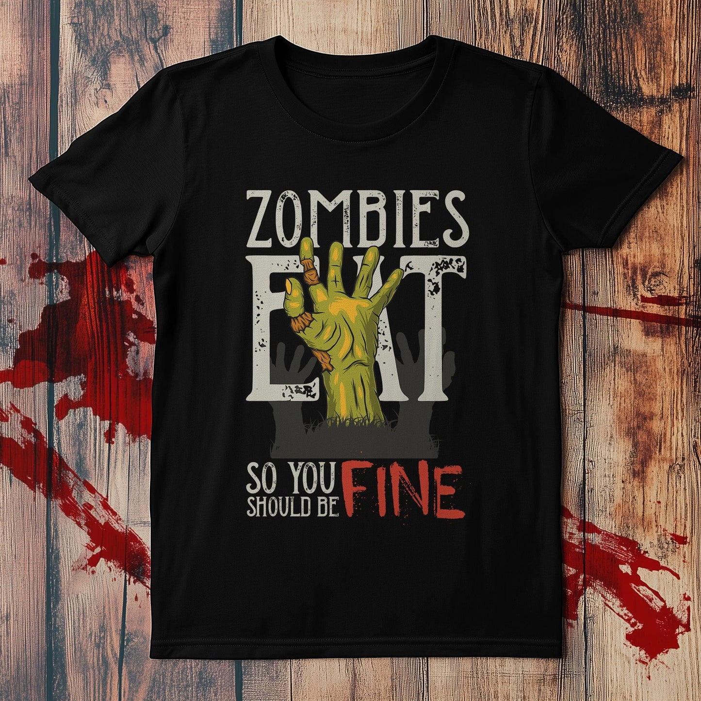 T-Shirt Zombies eat