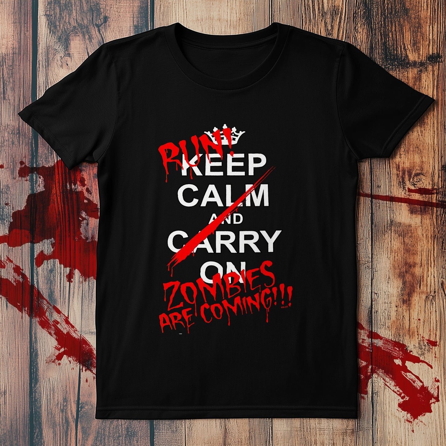Keep Calm & Run! Zombies Are Coming T-Shirt
