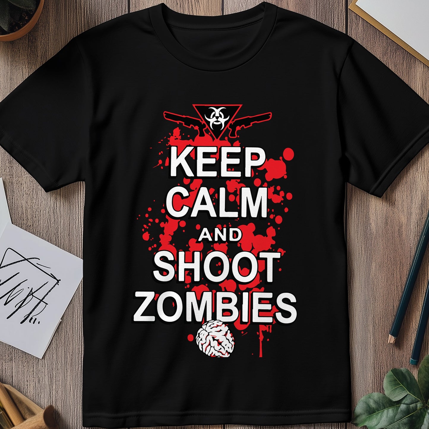 Keep Calm and Shoot Zombies T-Shirt